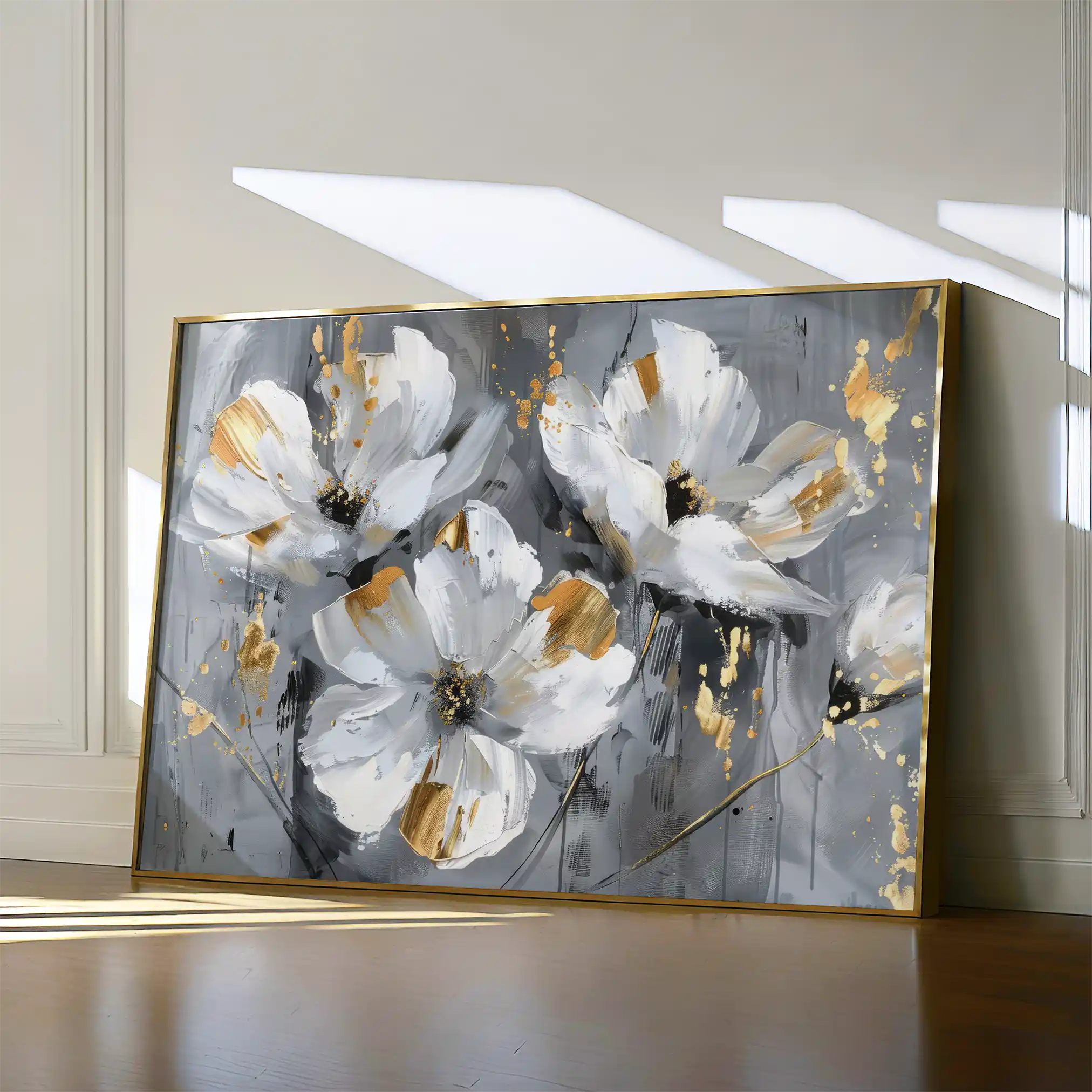 Floral Canvas Wall Art WAD465-F 90 x 60 cm / Stretched on hidden frame