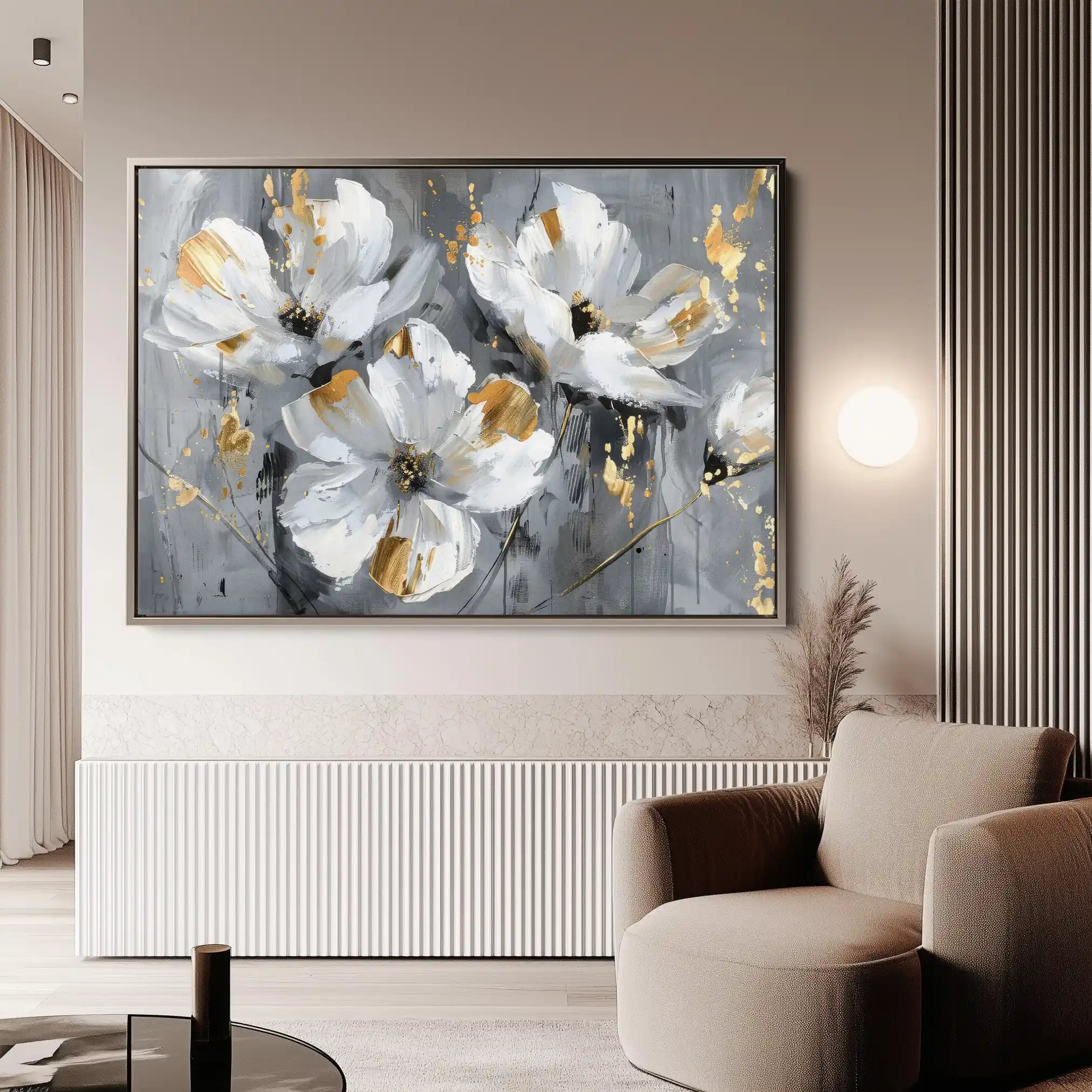 Floral Canvas Wall Art WAD465-F 90 x 60 cm / Stretched on hidden frame