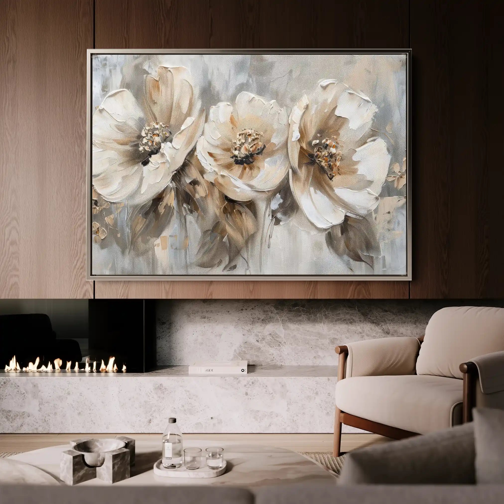 Floral Canvas Wall Art WAD467-F 90 x 60 cm / Stretched on hidden frame