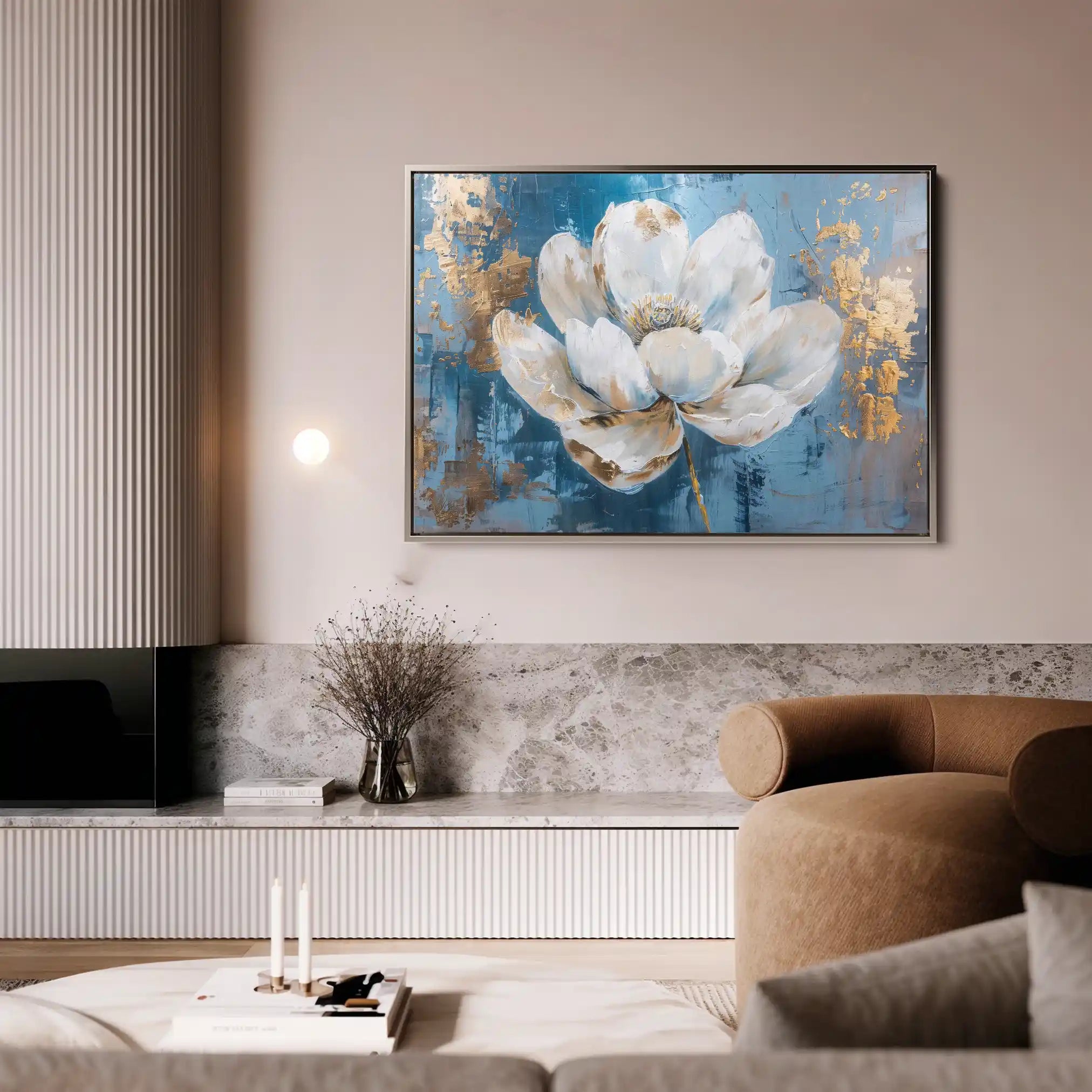 Floral Canvas Wall Art WAD468-F 90 x 60 cm / Stretched on hidden frame