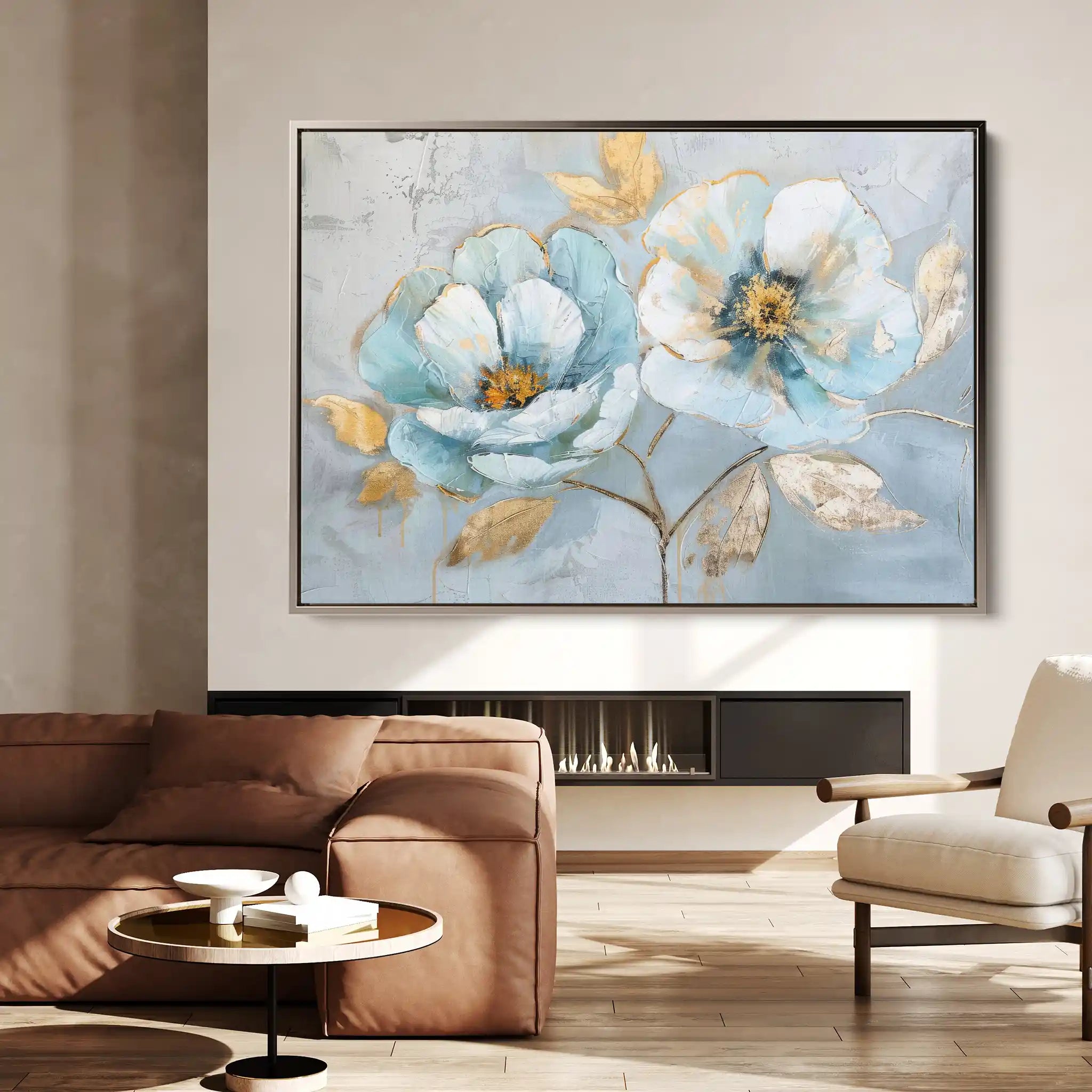 Floral Canvas Wall Art WAD469-F 90 x 60 cm / Stretched on hidden frame
