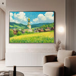 Landscape 469 Canvas Art 90 x 60 cm / Stretched on hidden frame