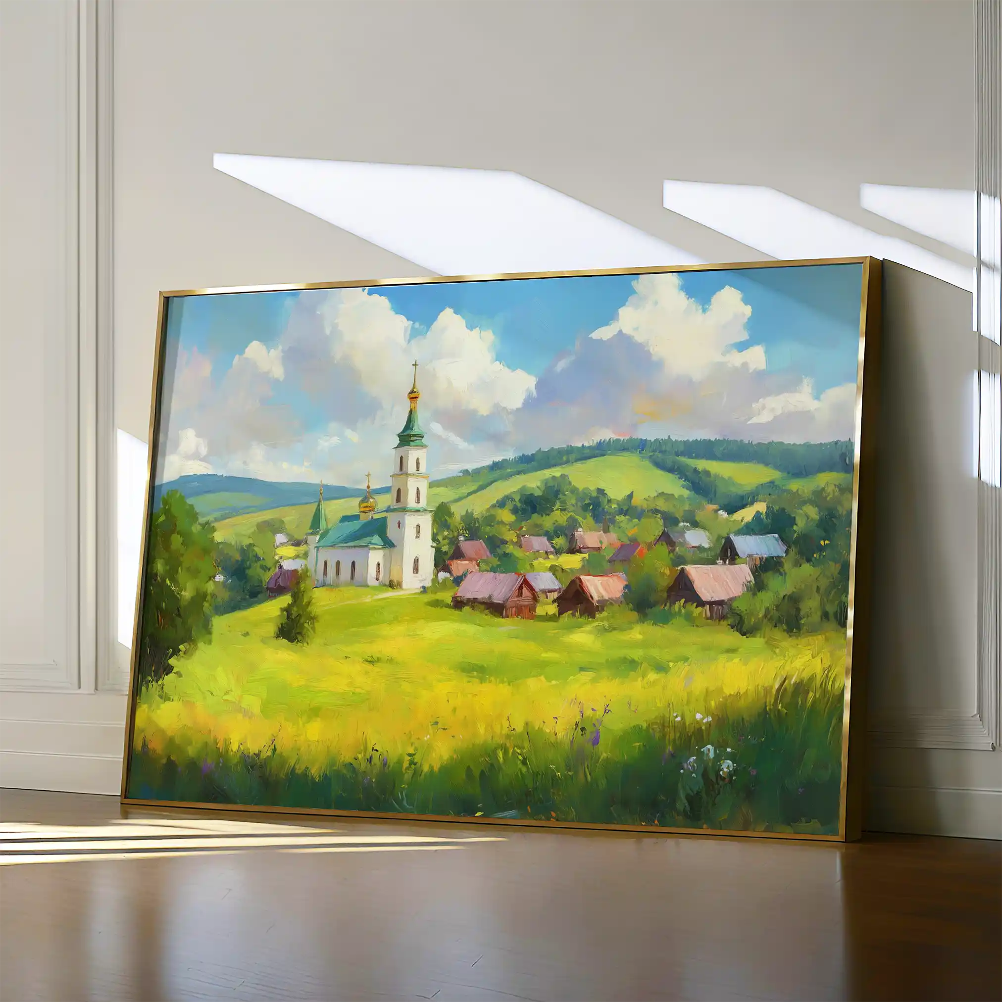 Landscape 470 Canvas Art 90 x 60 cm / Stretched on hidden frame