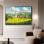 Landscape 470 Canvas Art 90 x 60 cm / Stretched on hidden frame