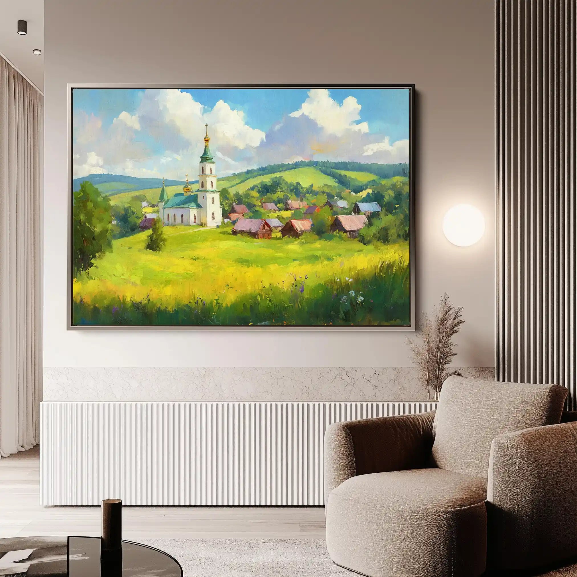 Landscape 470 Canvas Art 90 x 60 cm / Stretched on hidden frame