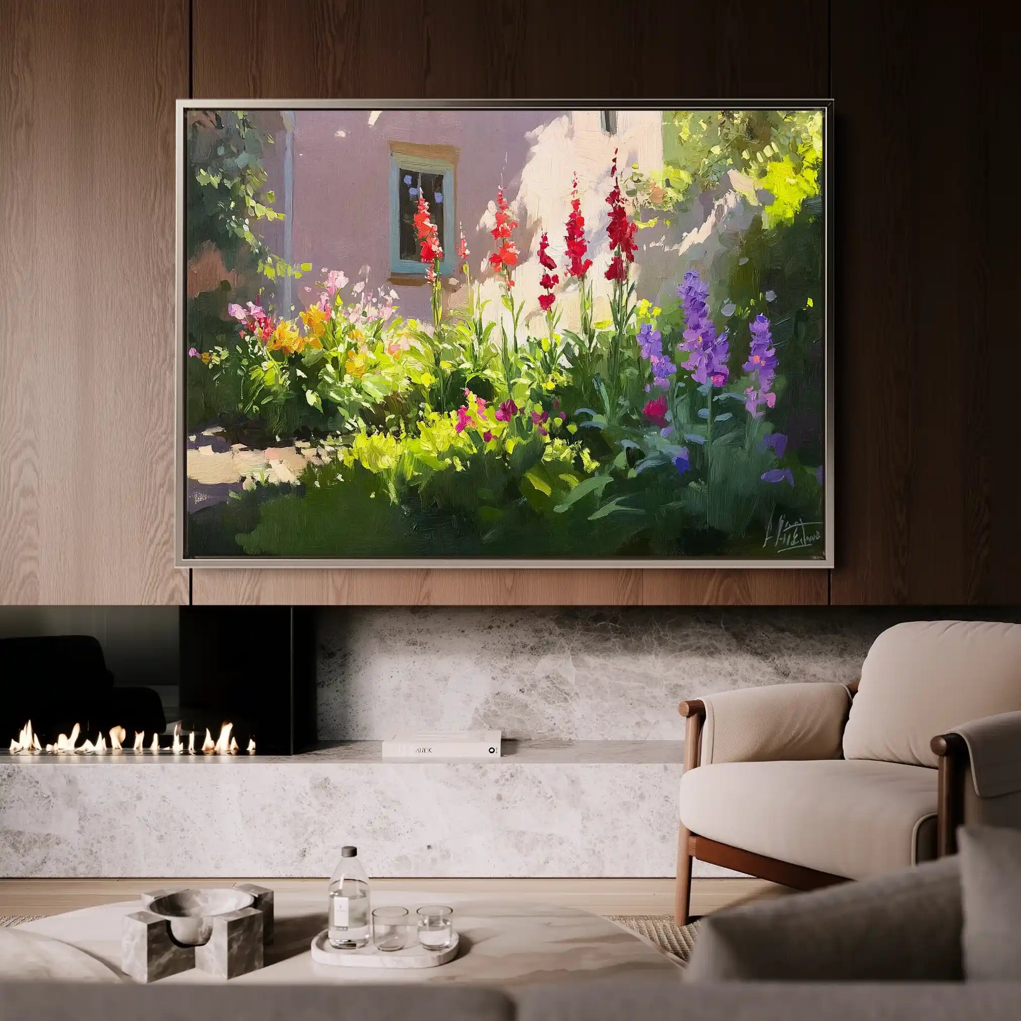 Landscape 471 Canvas Art 90 x 60 cm / Stretched on hidden frame