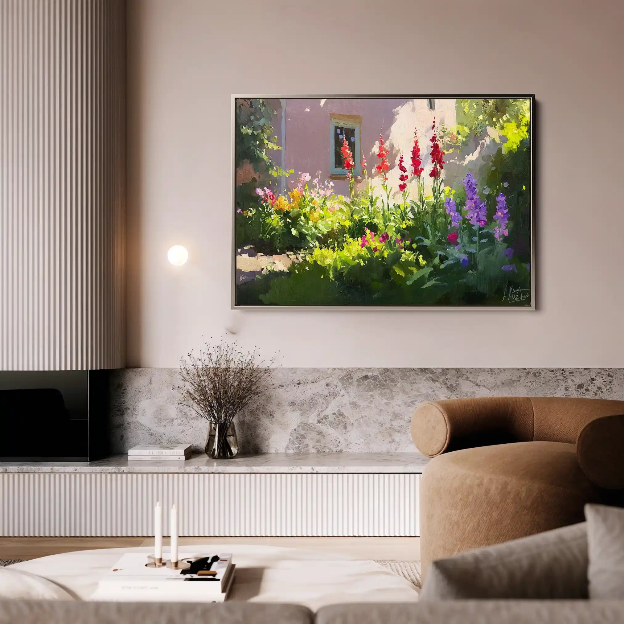 Landscape 471 Canvas Art 90 x 60 cm / Stretched on hidden frame
