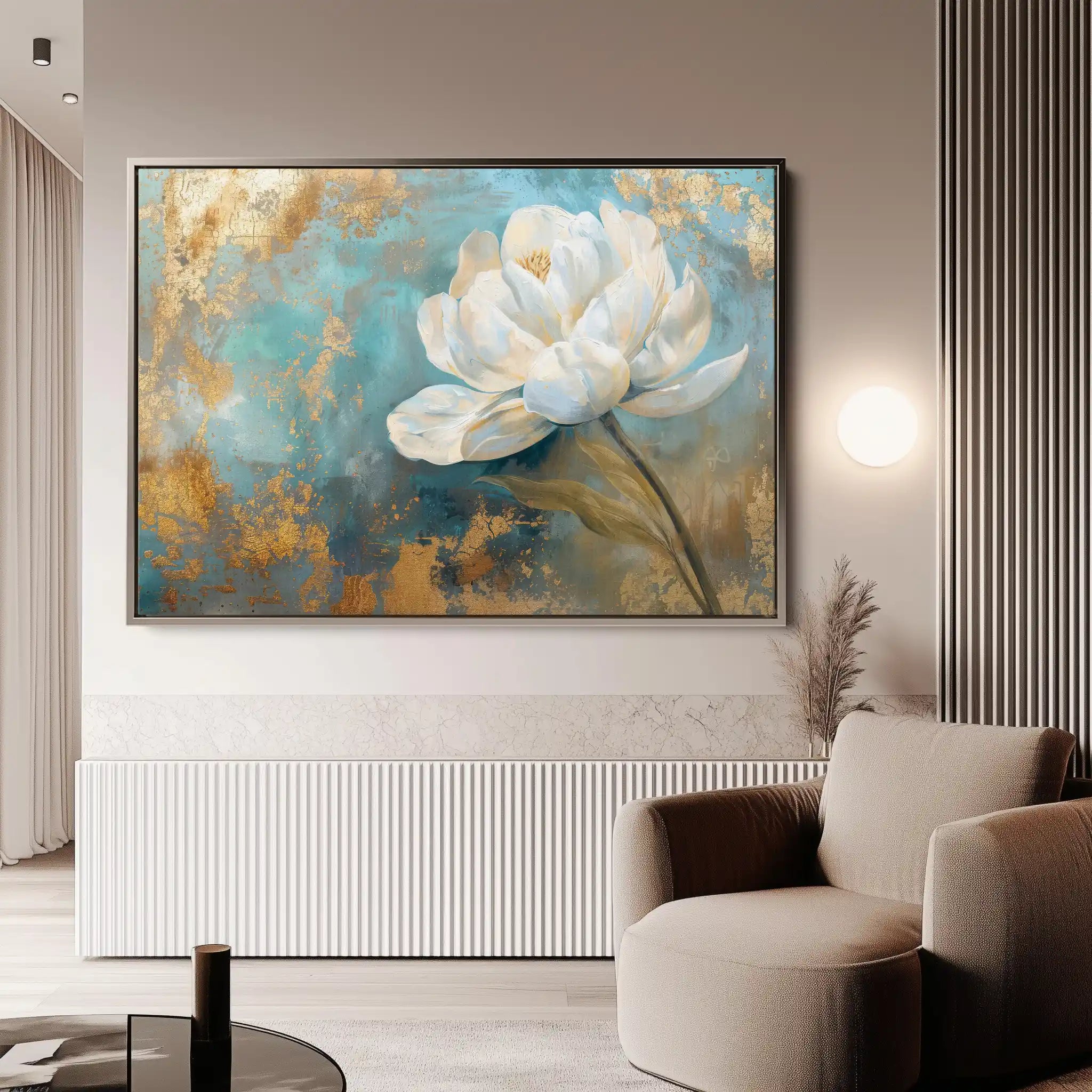 Floral Canvas Wall Art WAD473-F 90 x 60 cm / Stretched on hidden frame