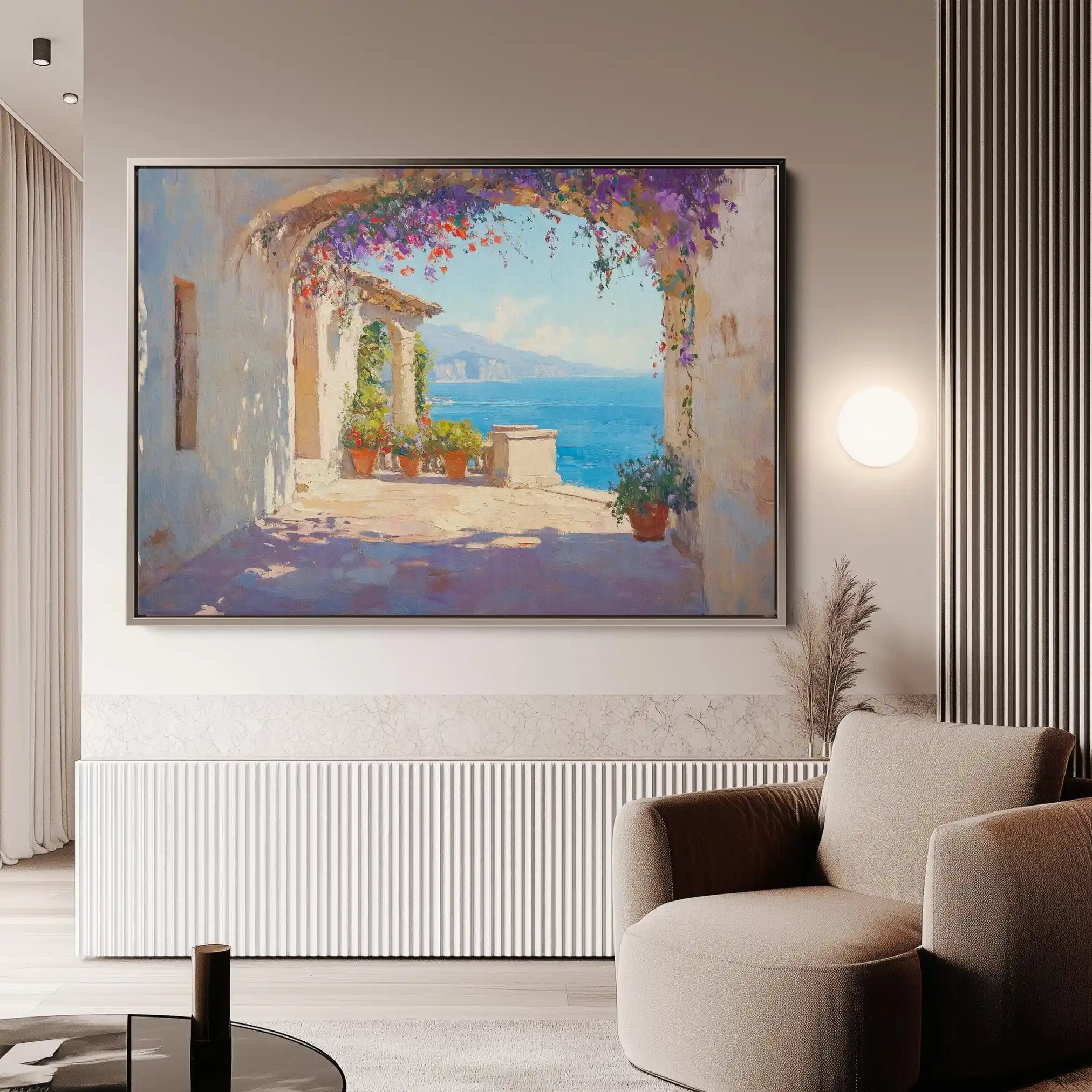 Landscape 473 Canvas Art 90 x 60 cm / Stretched on hidden frame