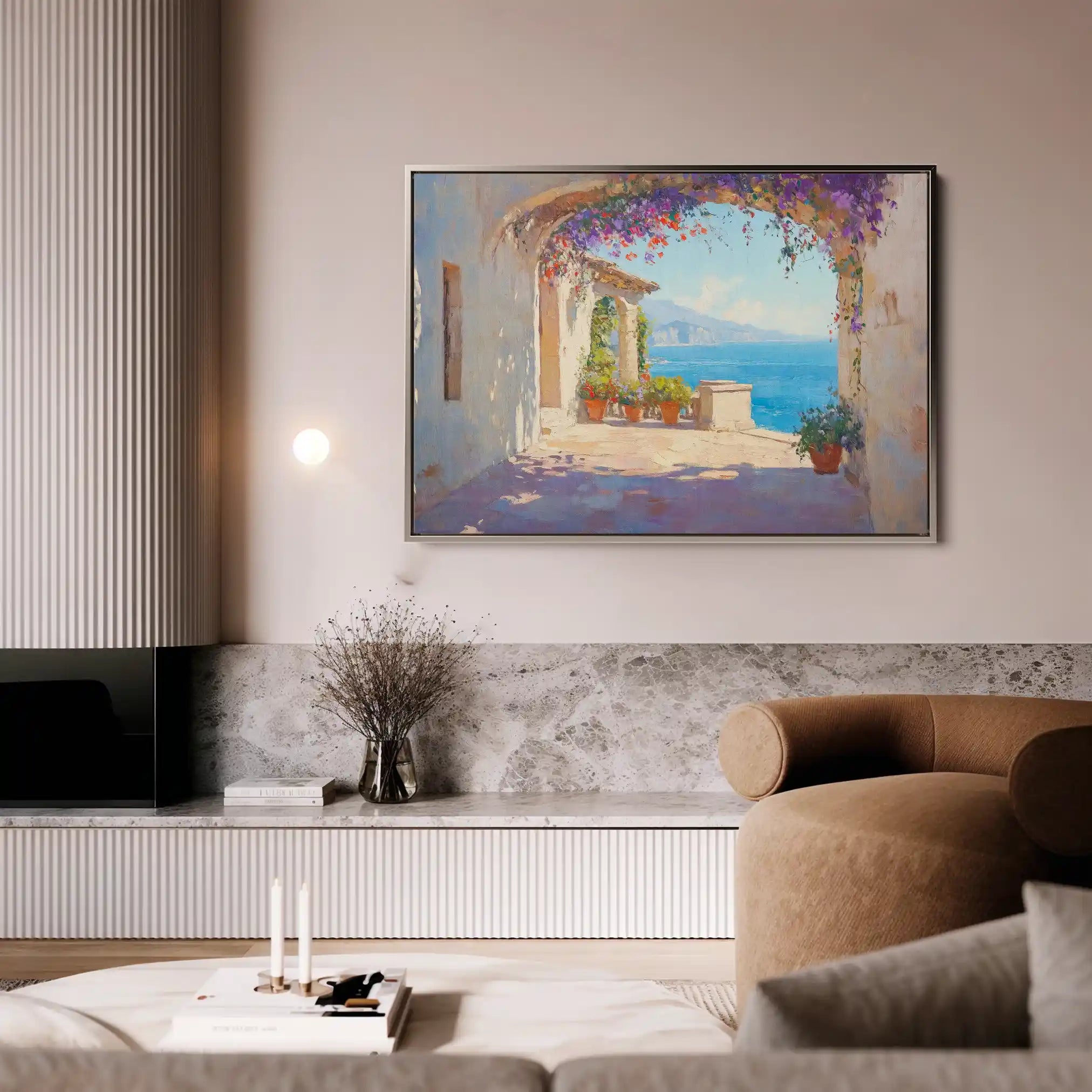 Landscape 473 Canvas Art 90 x 60 cm / Stretched on hidden frame