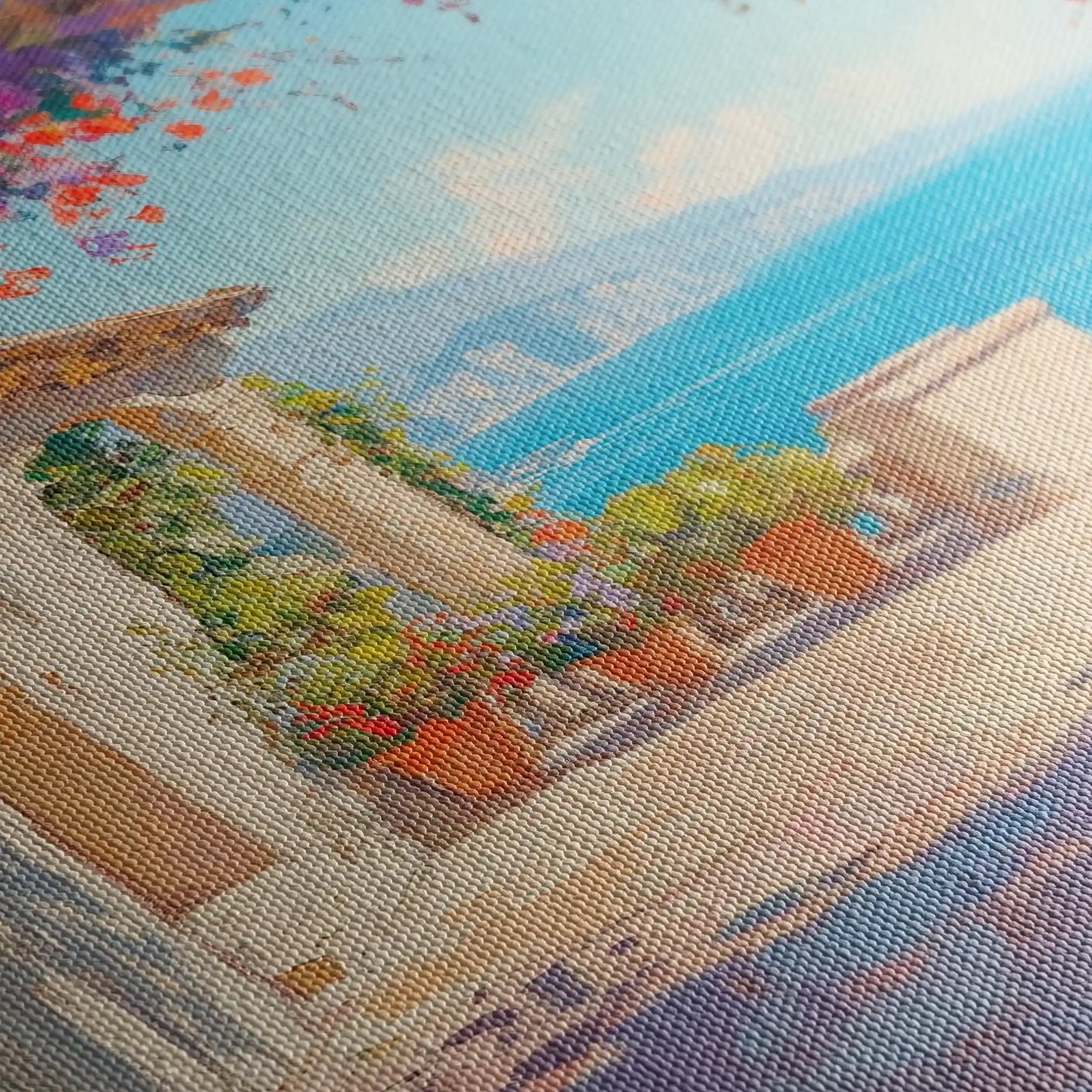 Landscape 473 Canvas Art 90 x 60 cm / Stretched on hidden frame