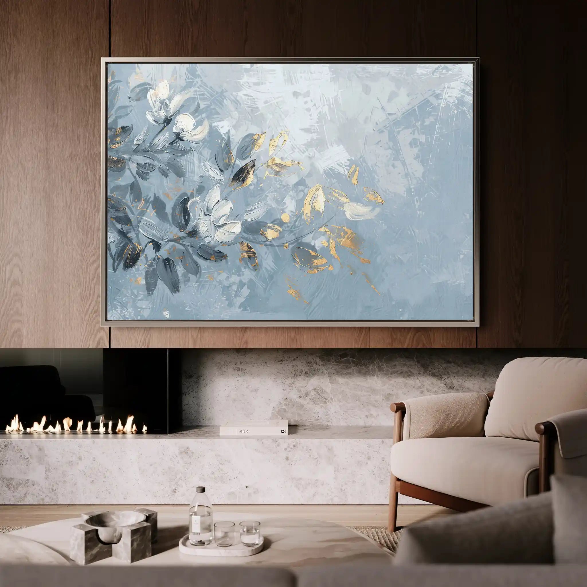 Floral Canvas Wall Art WAD474-F 90 x 60 cm / Stretched on hidden frame