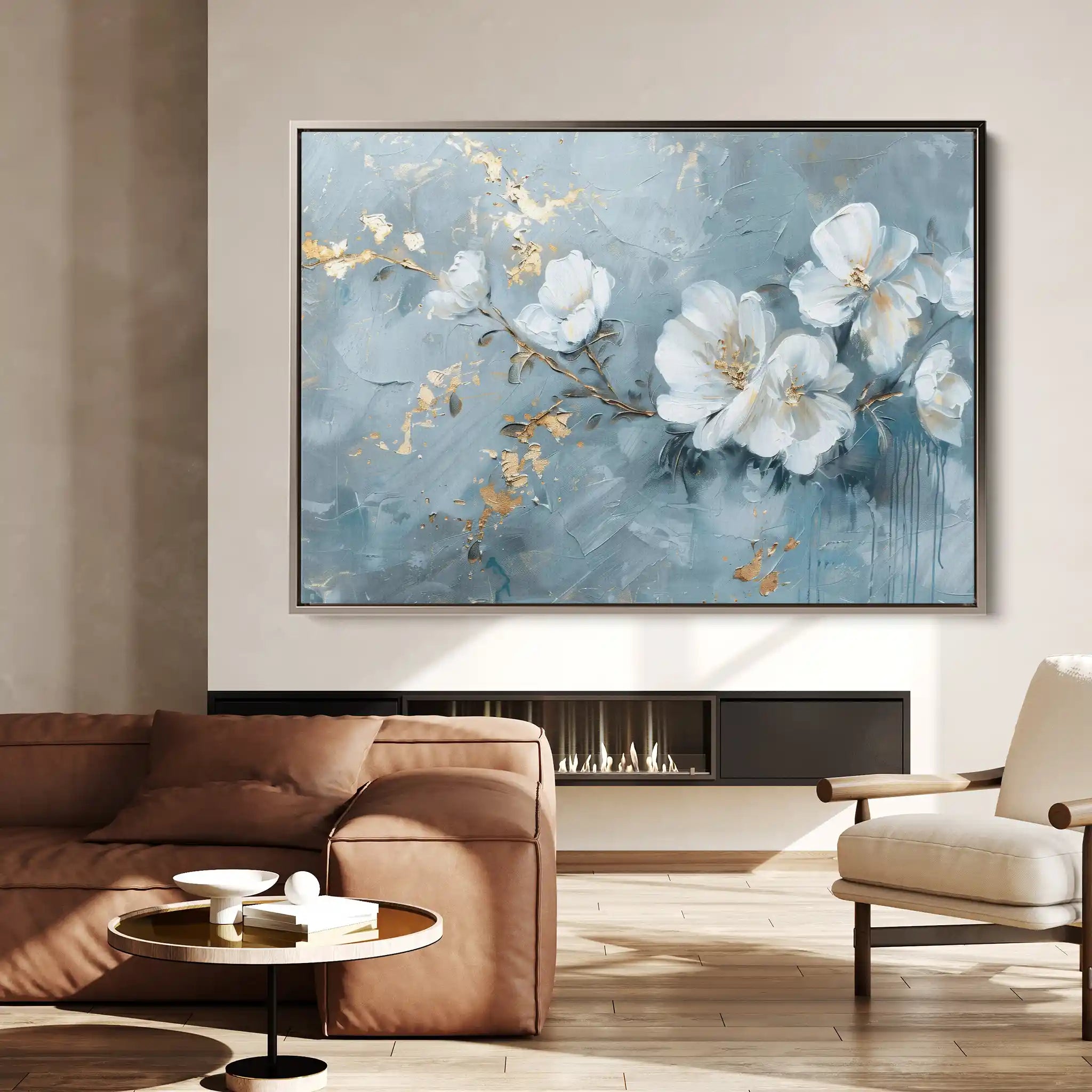 Floral Canvas Wall Art WAD475-F 90 x 60 cm / Stretched on hidden frame