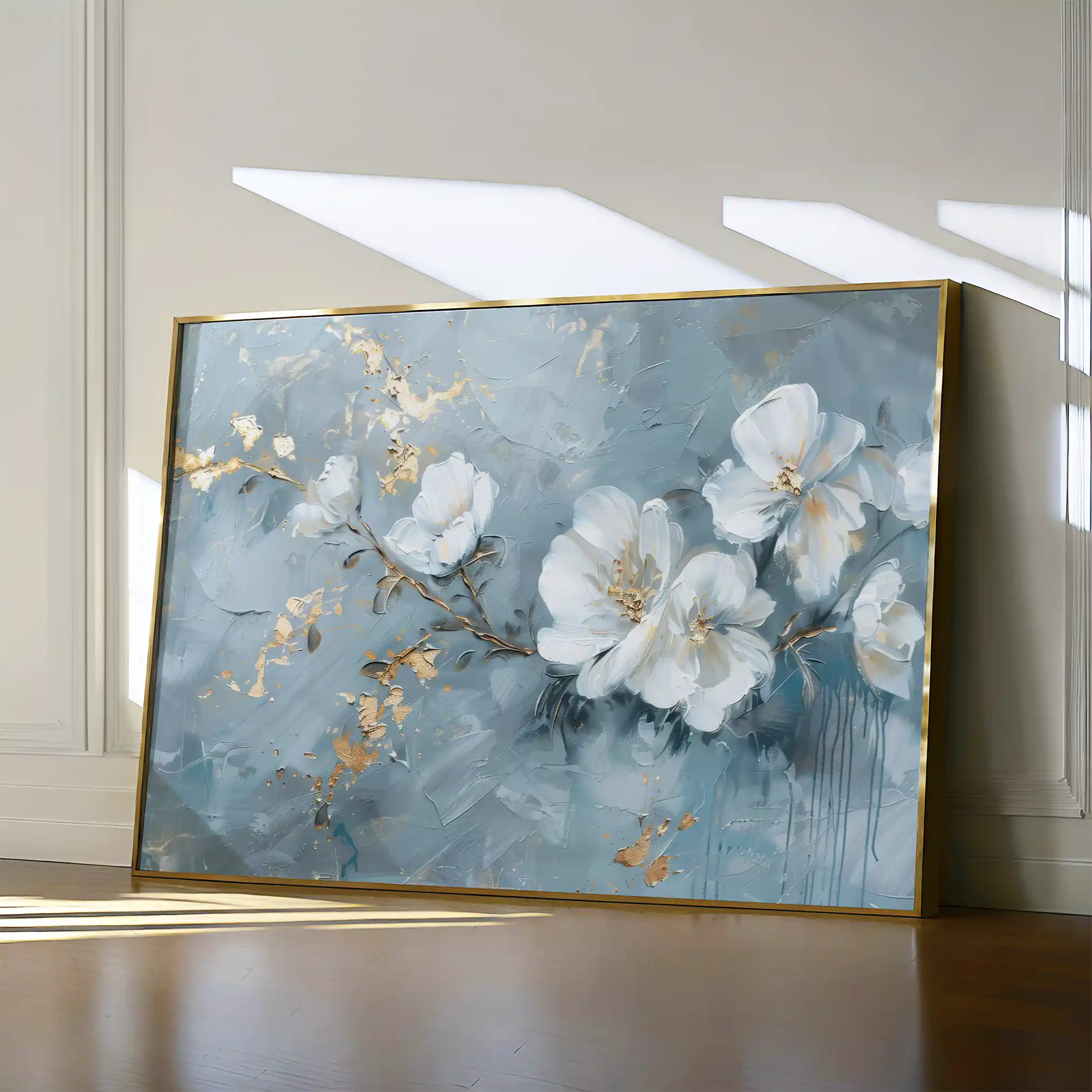 Floral Canvas Wall Art WAD475-F 90 x 60 cm / Stretched on hidden frame