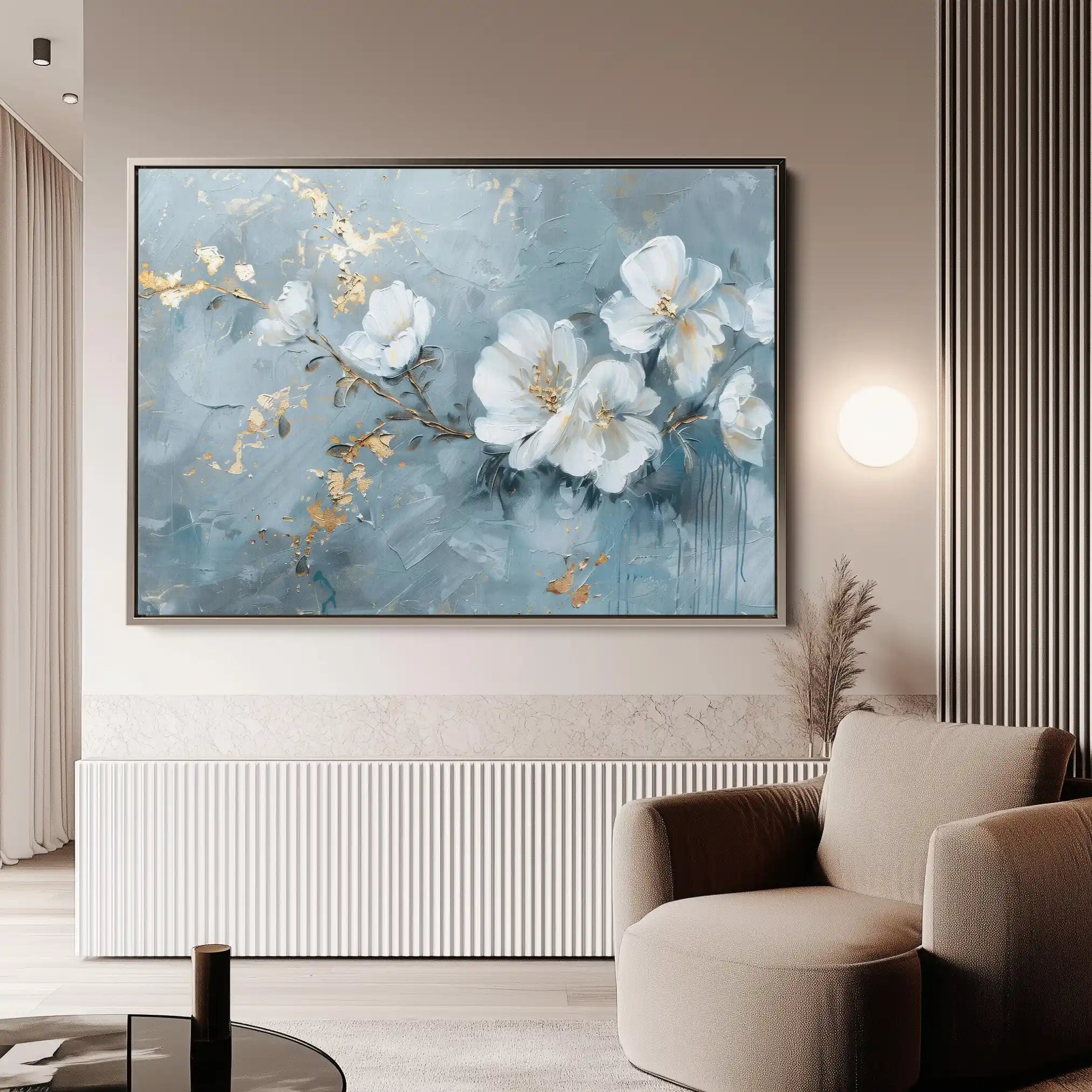 Floral Canvas Wall Art WAD475-F 90 x 60 cm / Stretched on hidden frame