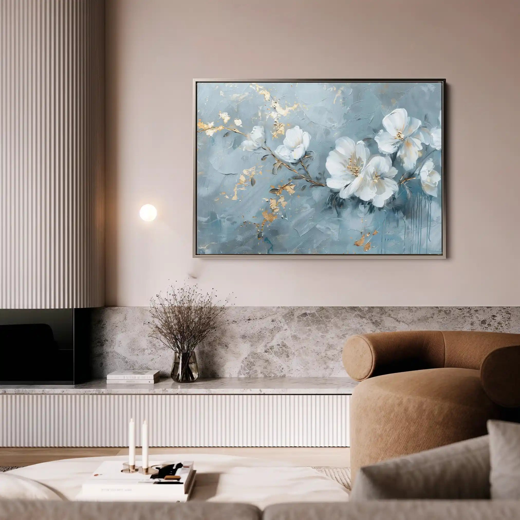Floral Canvas Wall Art WAD475-F 90 x 60 cm / Stretched on hidden frame