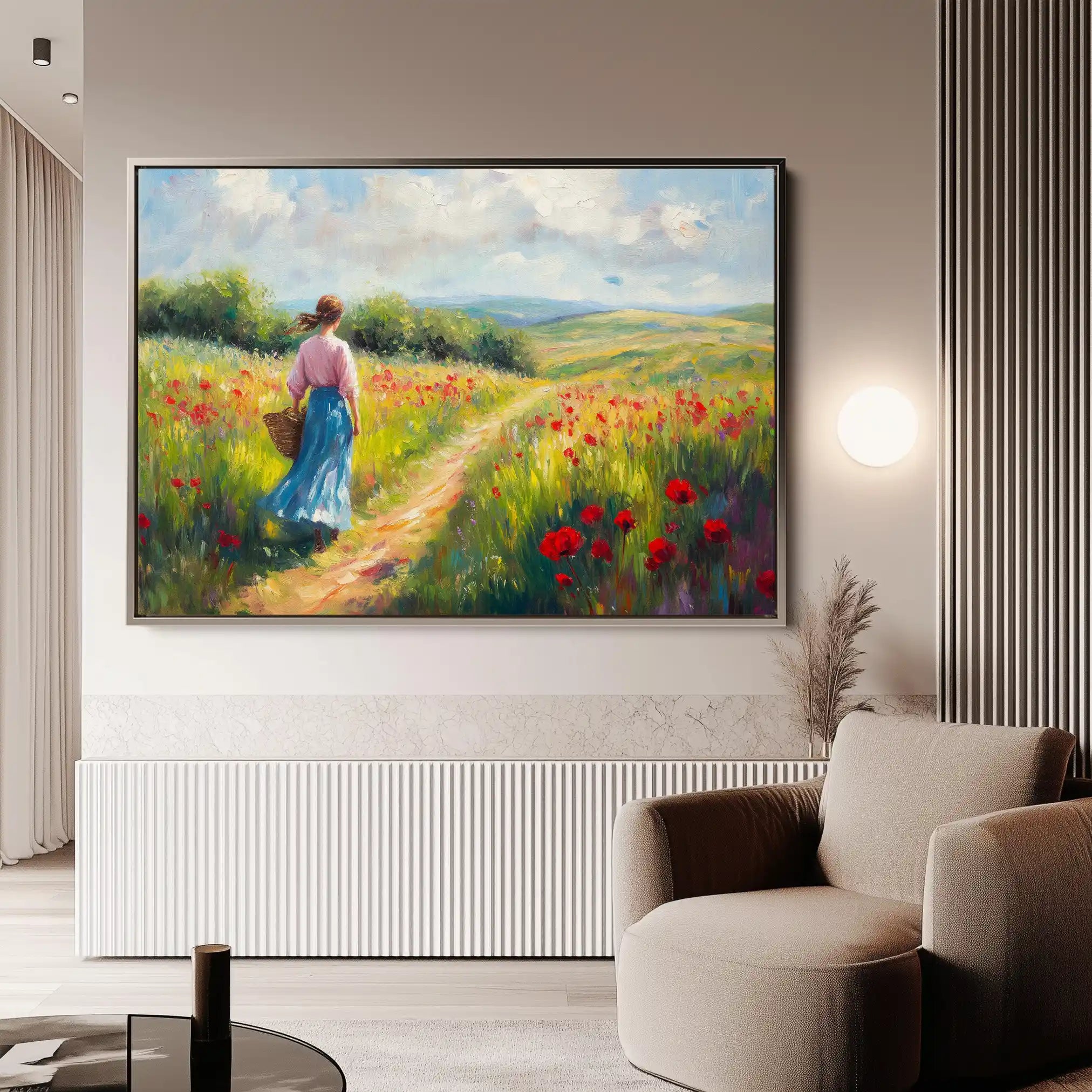 Landscape 475 Canvas Art 90 x 60 cm / Stretched on hidden frame