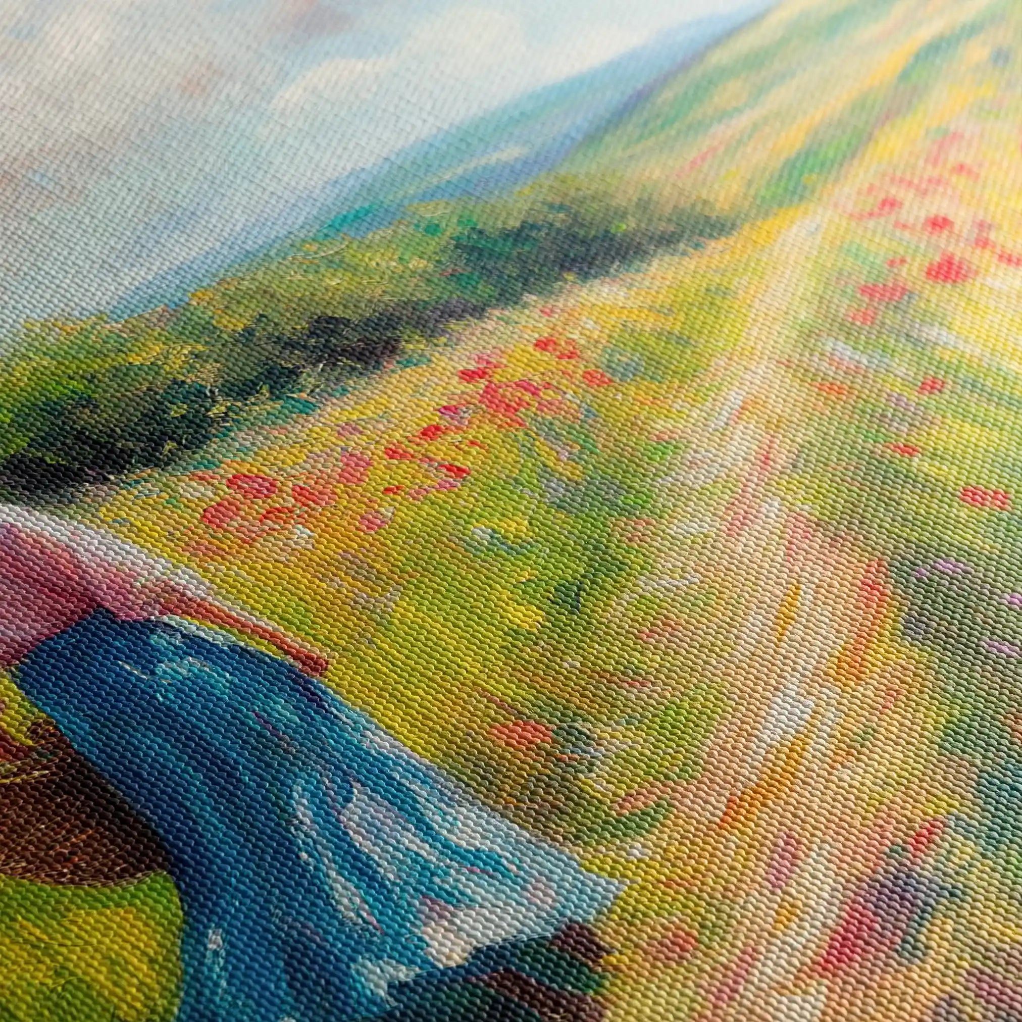 Landscape 475 Canvas Art 90 x 60 cm / Stretched on hidden frame