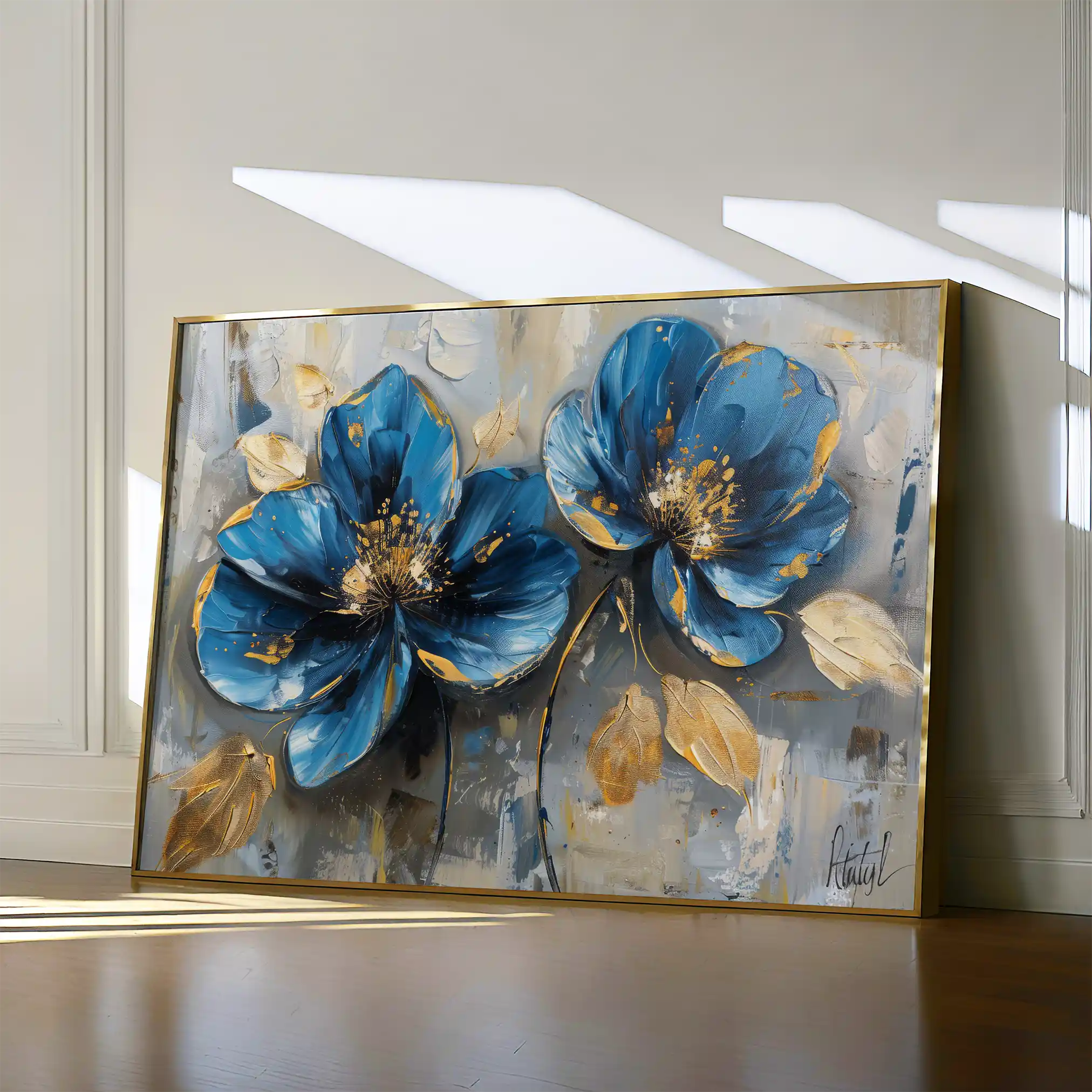 Floral Canvas Wall Art WAD476-F 90 x 60 cm / Stretched on hidden frame