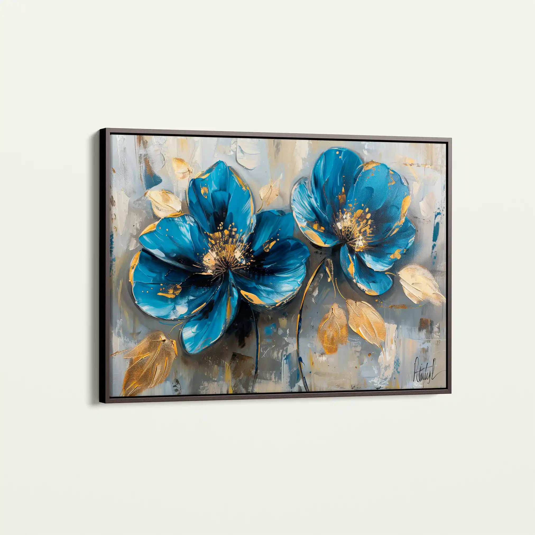 Floral Canvas Wall Art WAD476-F 90 x 60 cm / Stretched on hidden frame