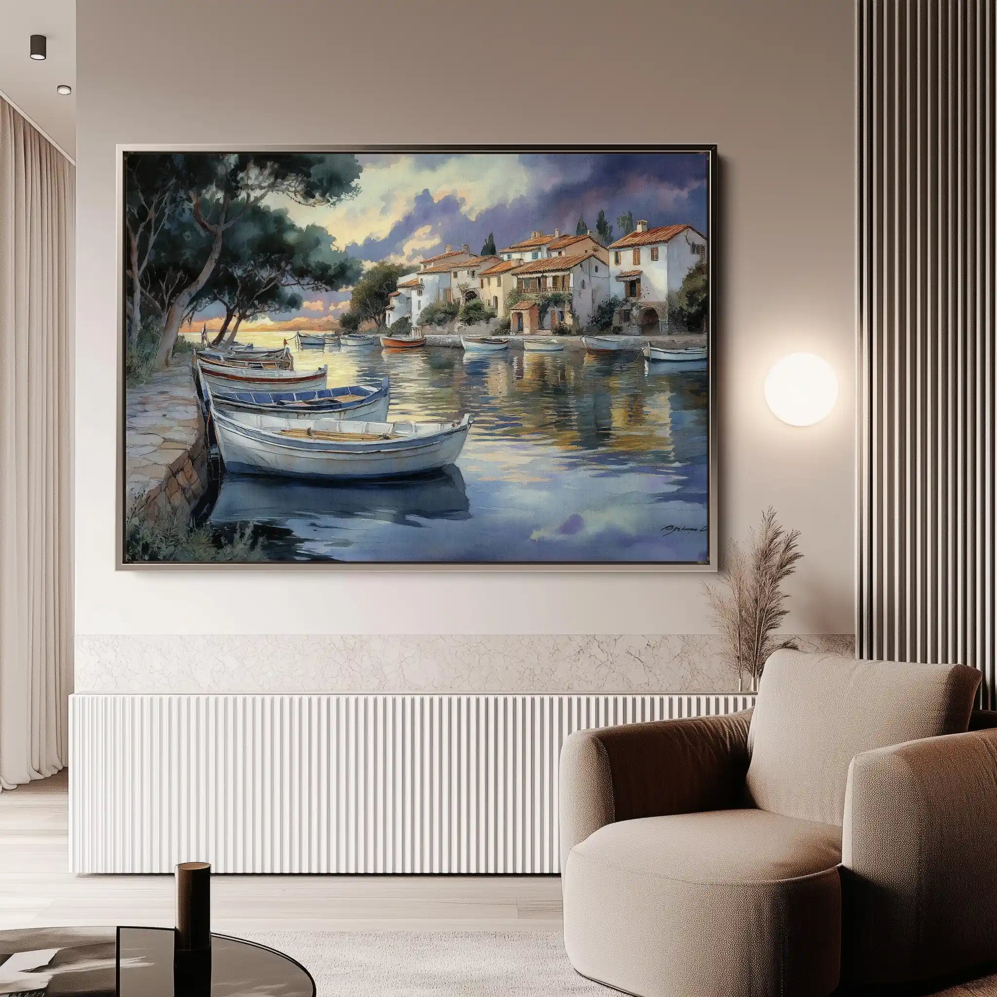 Landscape 477 Canvas Art 90 x 60 cm / Stretched on hidden frame