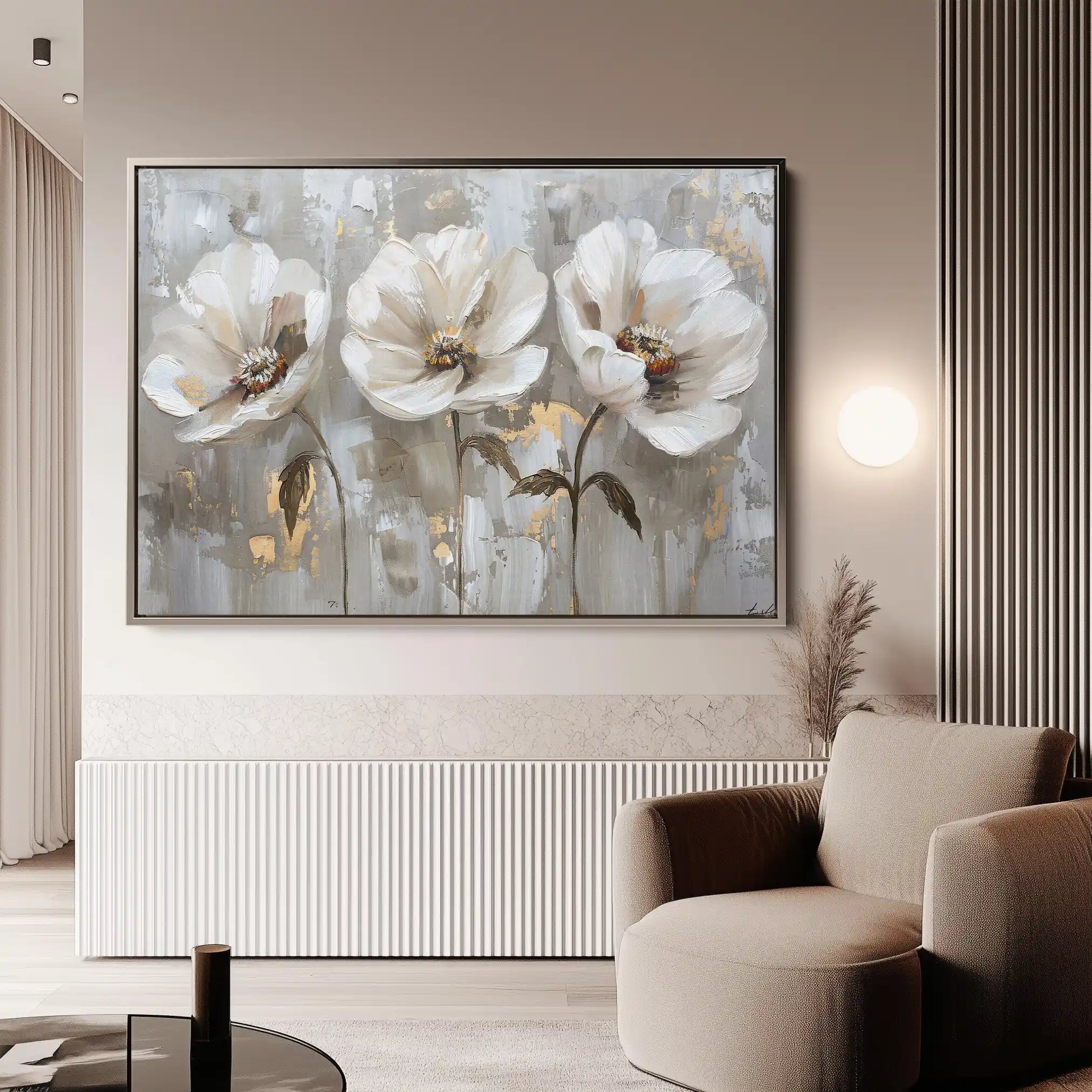 Floral Canvas Wall Art WAD478-F 90 x 60 cm / Stretched on hidden frame