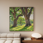 Landscape 478 Canvas Art 80 x 80 cm / Stretched on hidden frame