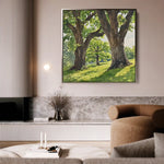 Landscape 478 Canvas Art 80 x 80 cm / Stretched on hidden frame