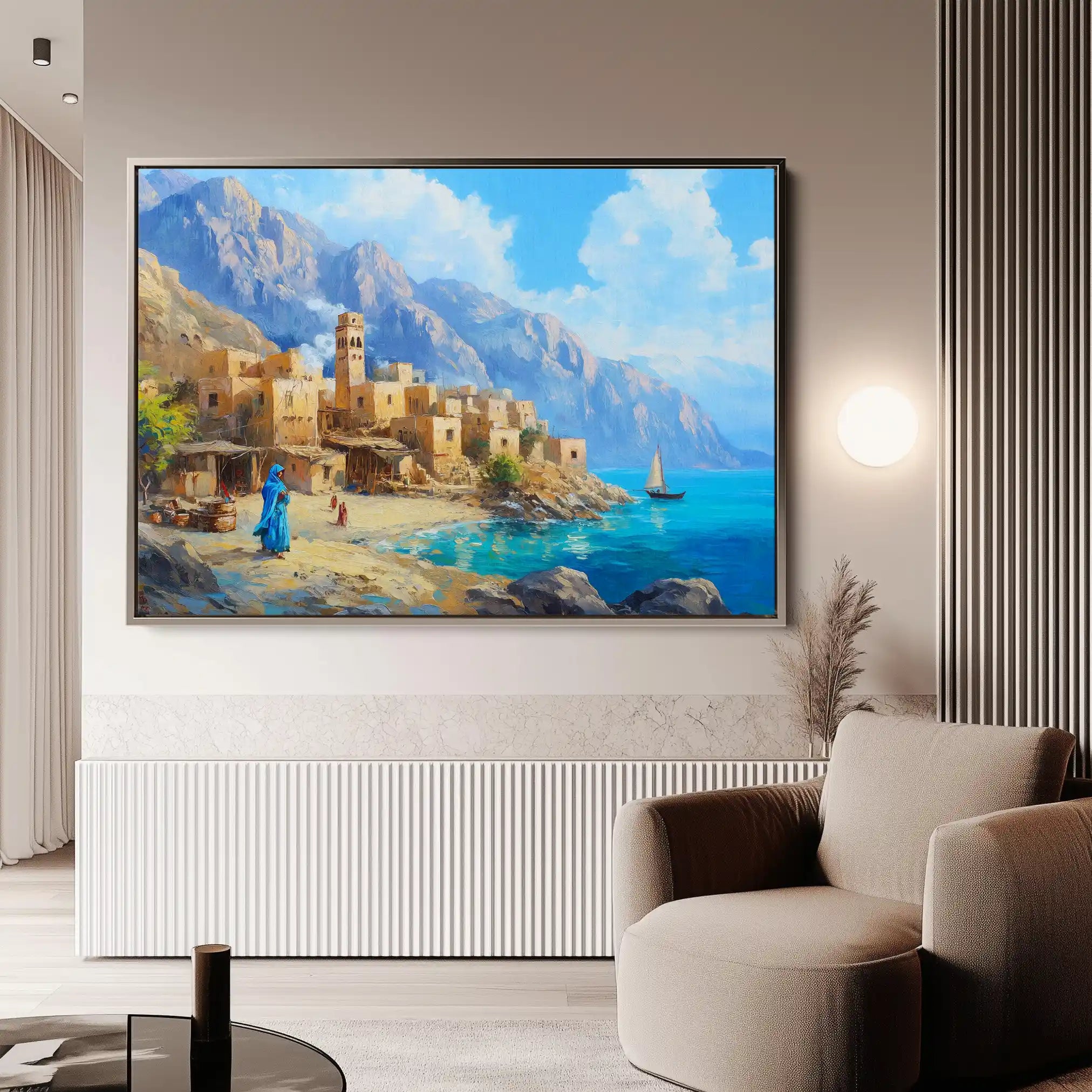 Landscape 479 Canvas Art 90 x 60 cm / Stretched on hidden frame