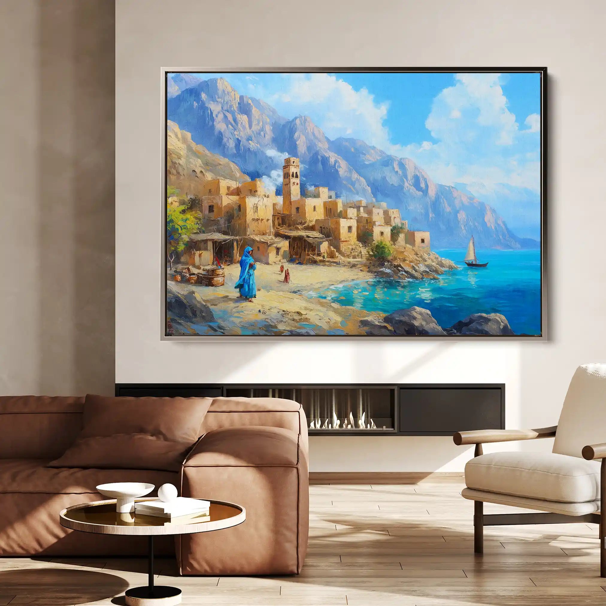 Landscape 479 Canvas Art 90 x 60 cm / Stretched on hidden frame