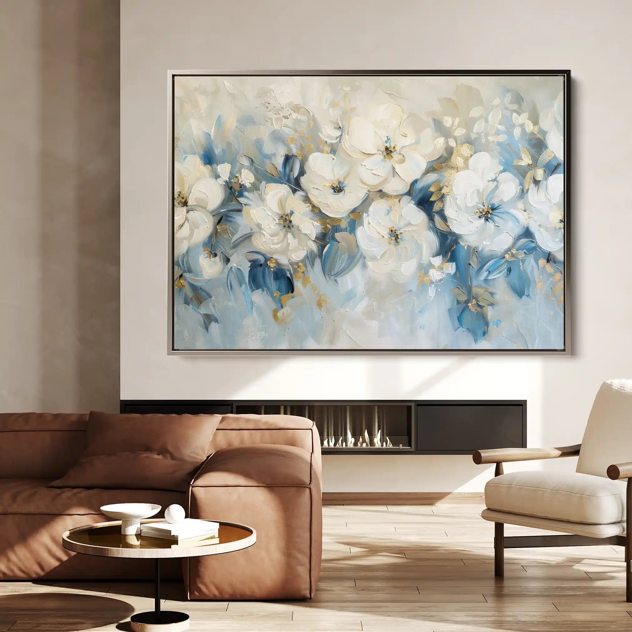 Floral Canvas Wall Art WAD480-F 90 x 60 cm / Stretched on hidden frame