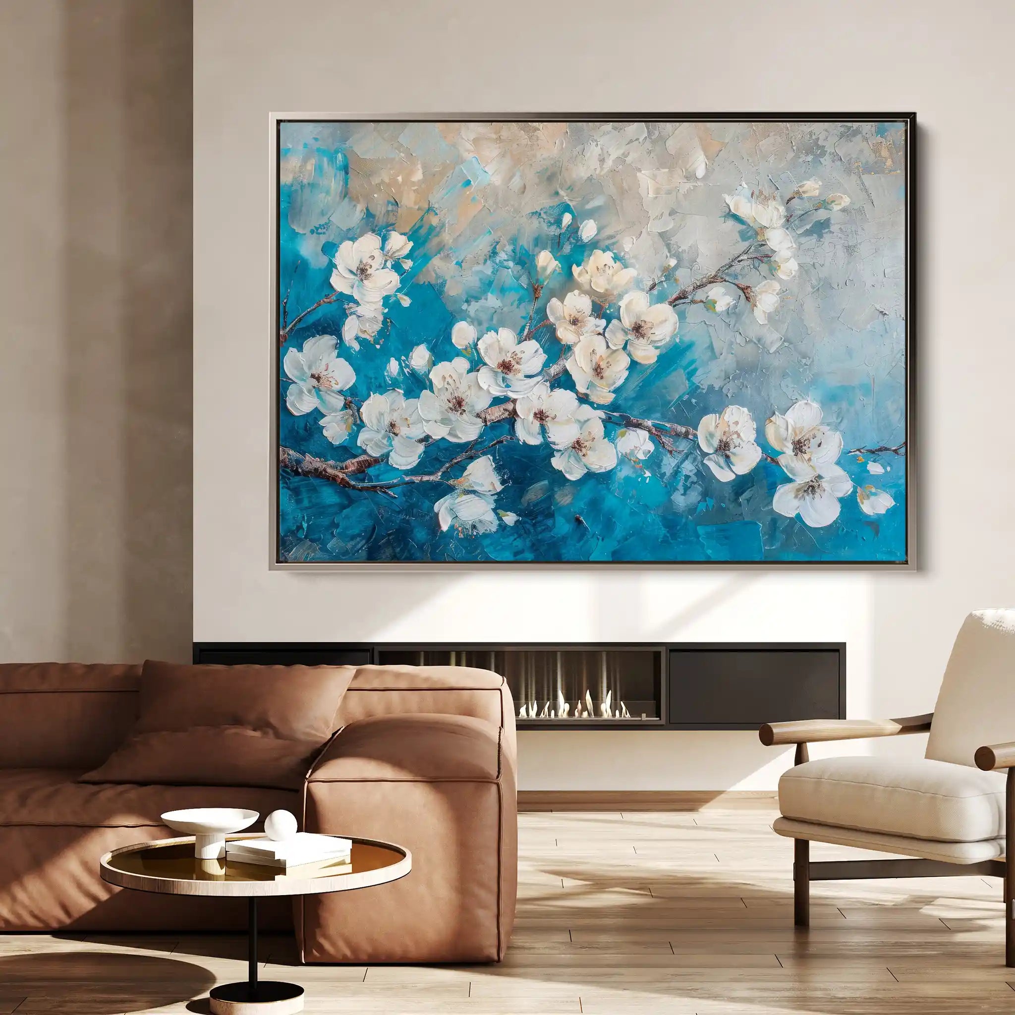 Floral Canvas Wall Art WAD481-F 90 x 60 cm / Stretched on hidden frame