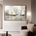 Landscape 481 Canvas Art 90 x 60 cm / Stretched on hidden frame