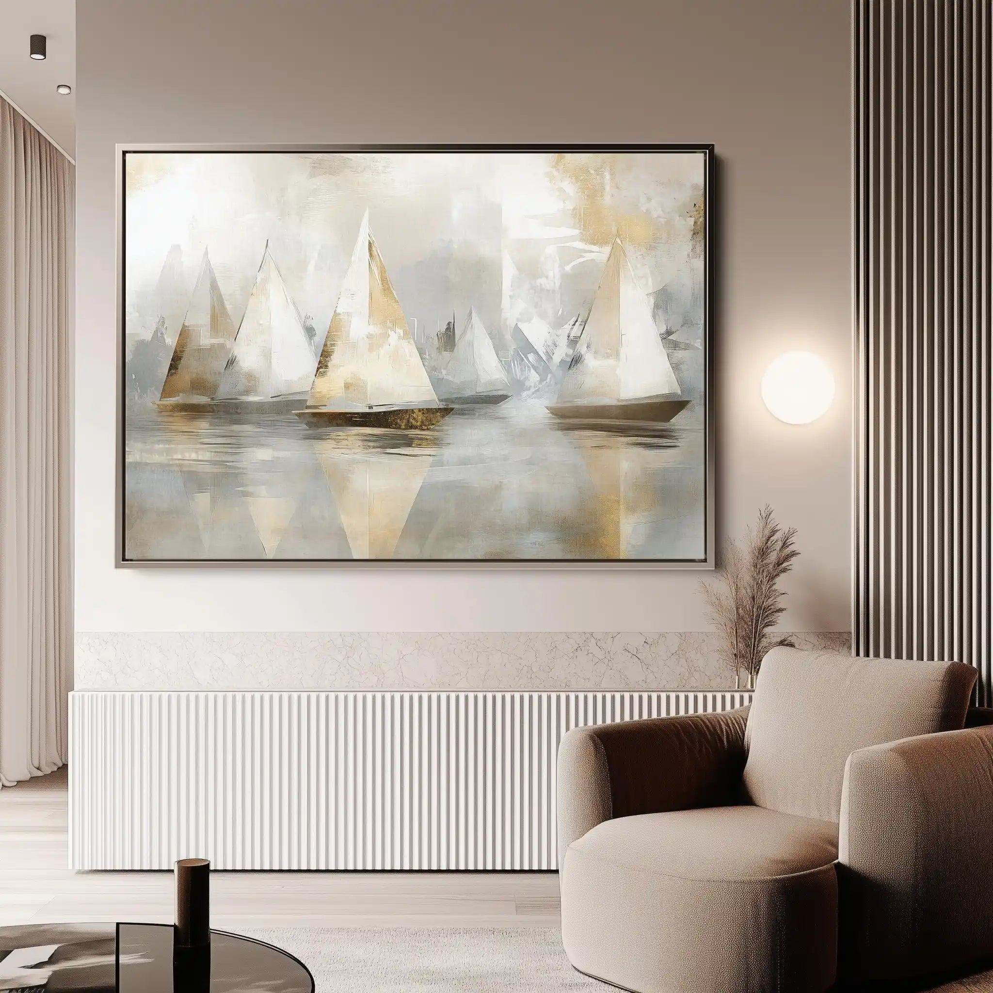 Landscape 481 Canvas Art 90 x 60 cm / Stretched on hidden frame