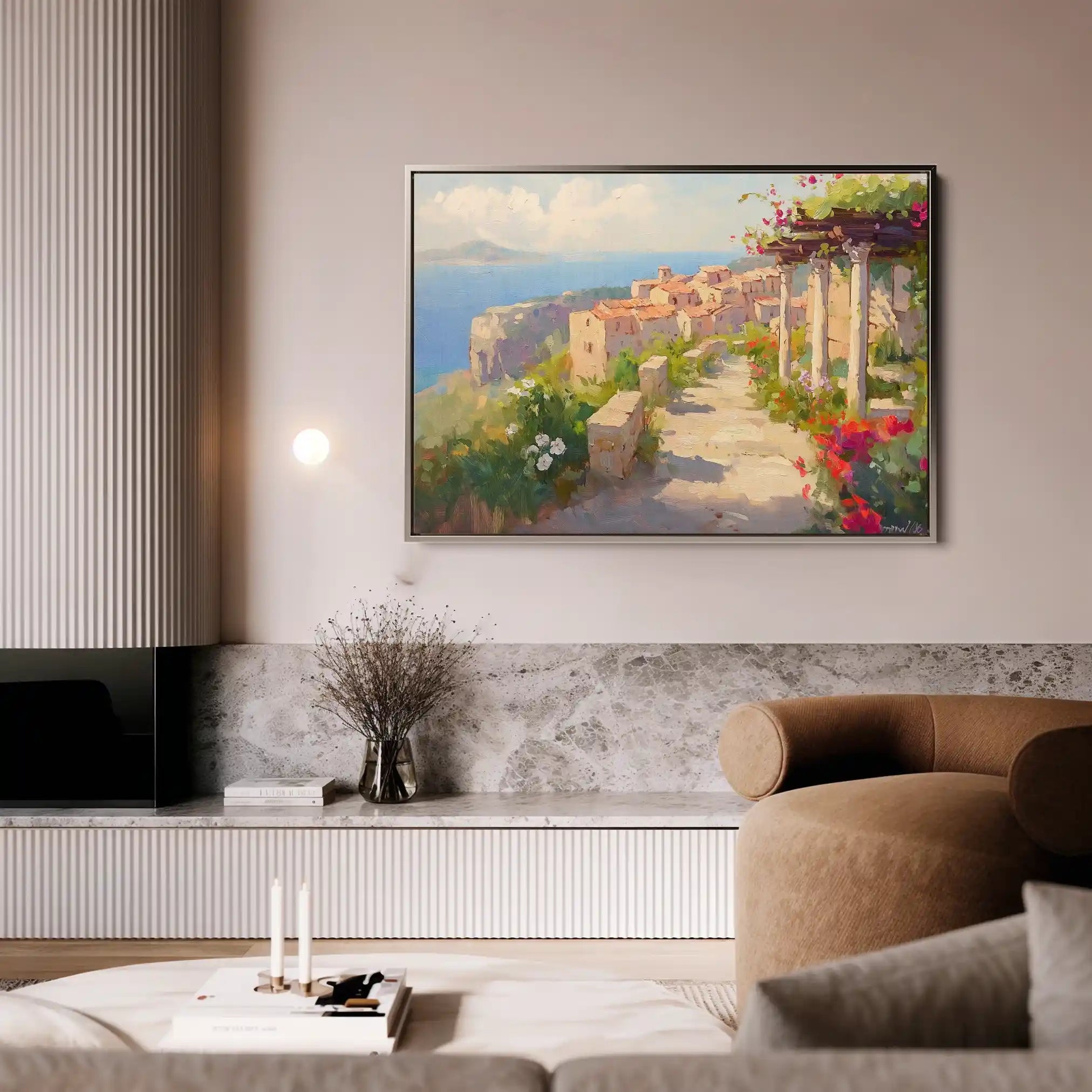 Landscape 482 Canvas Art 90 x 60 cm / Stretched on hidden frame