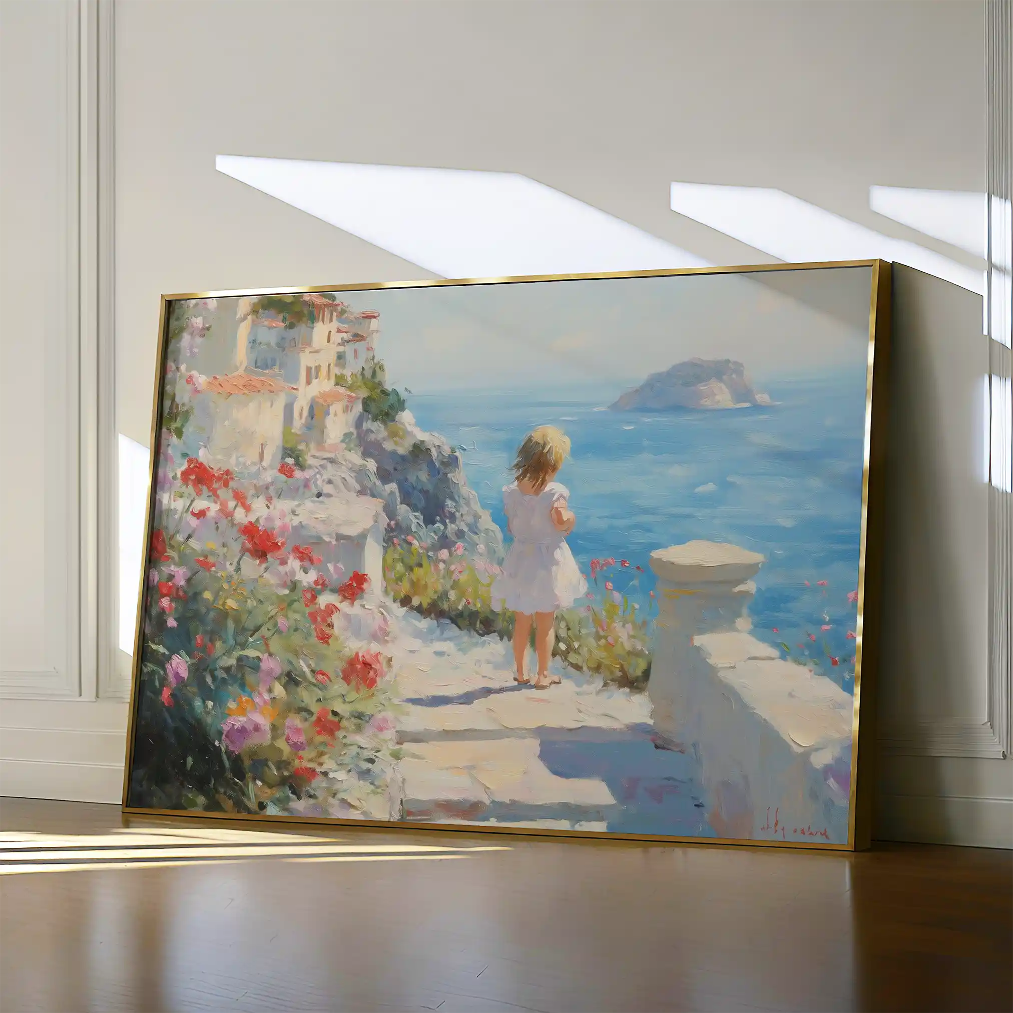 Landscape 483 Canvas Art 90 x 60 cm / Stretched on hidden frame