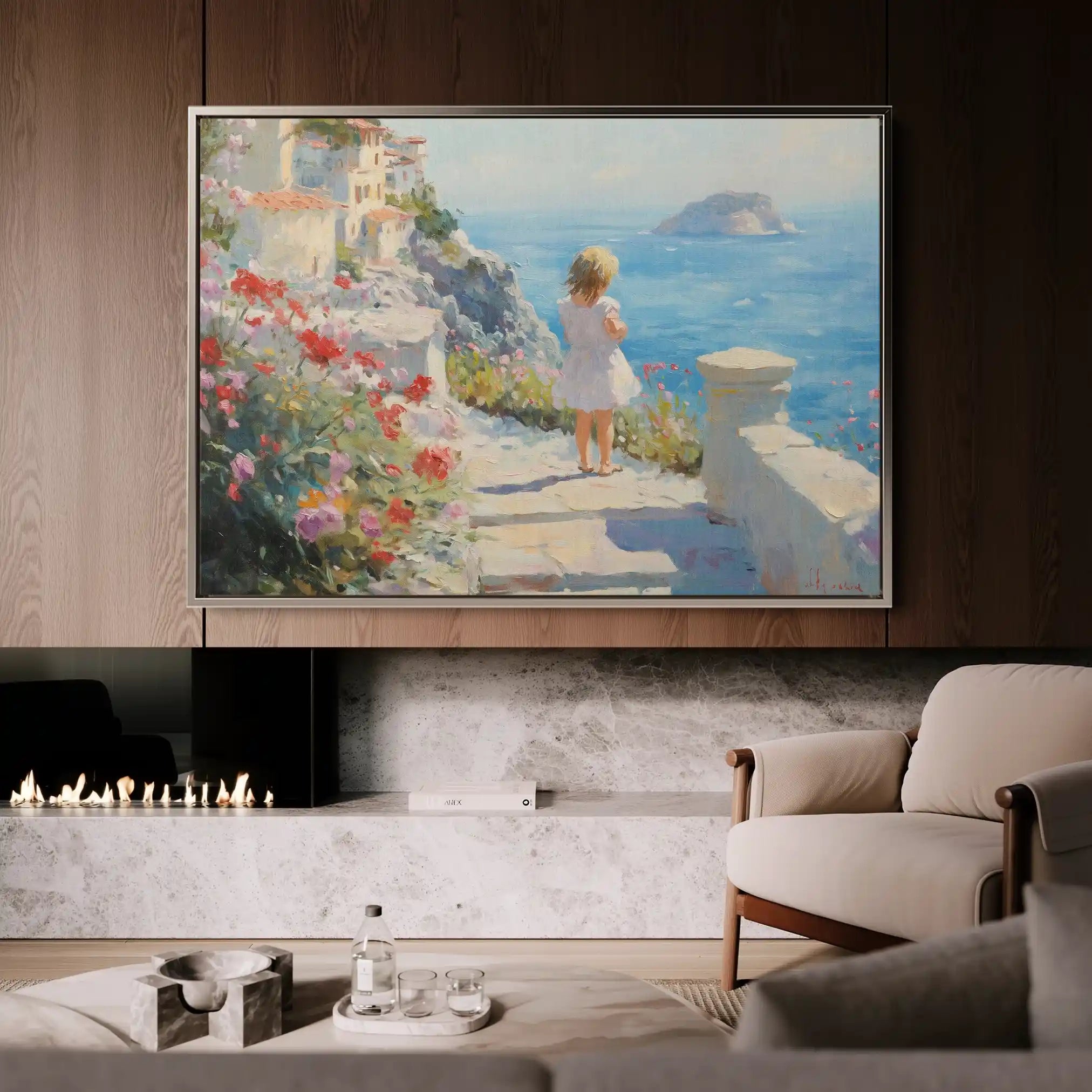 Landscape 483 Canvas Art 90 x 60 cm / Stretched on hidden frame