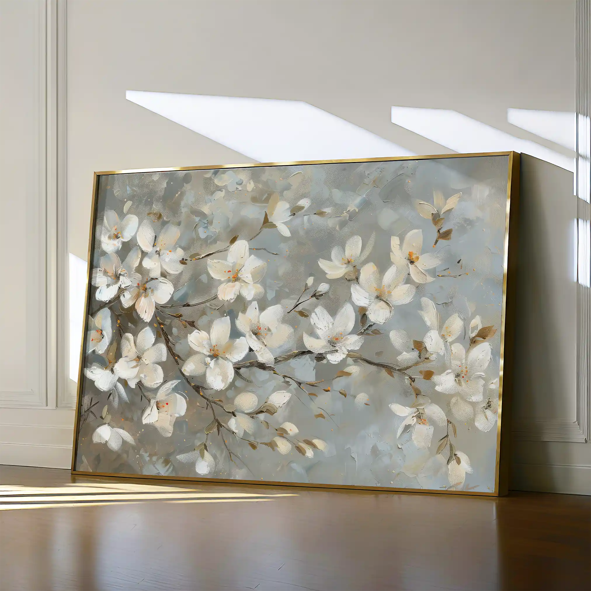 Floral Canvas Wall Art WAD484-F 90 x 60 cm / Stretched on hidden frame