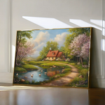 Landscape 484 Canvas Art 90 x 60 cm / Stretched on hidden frame