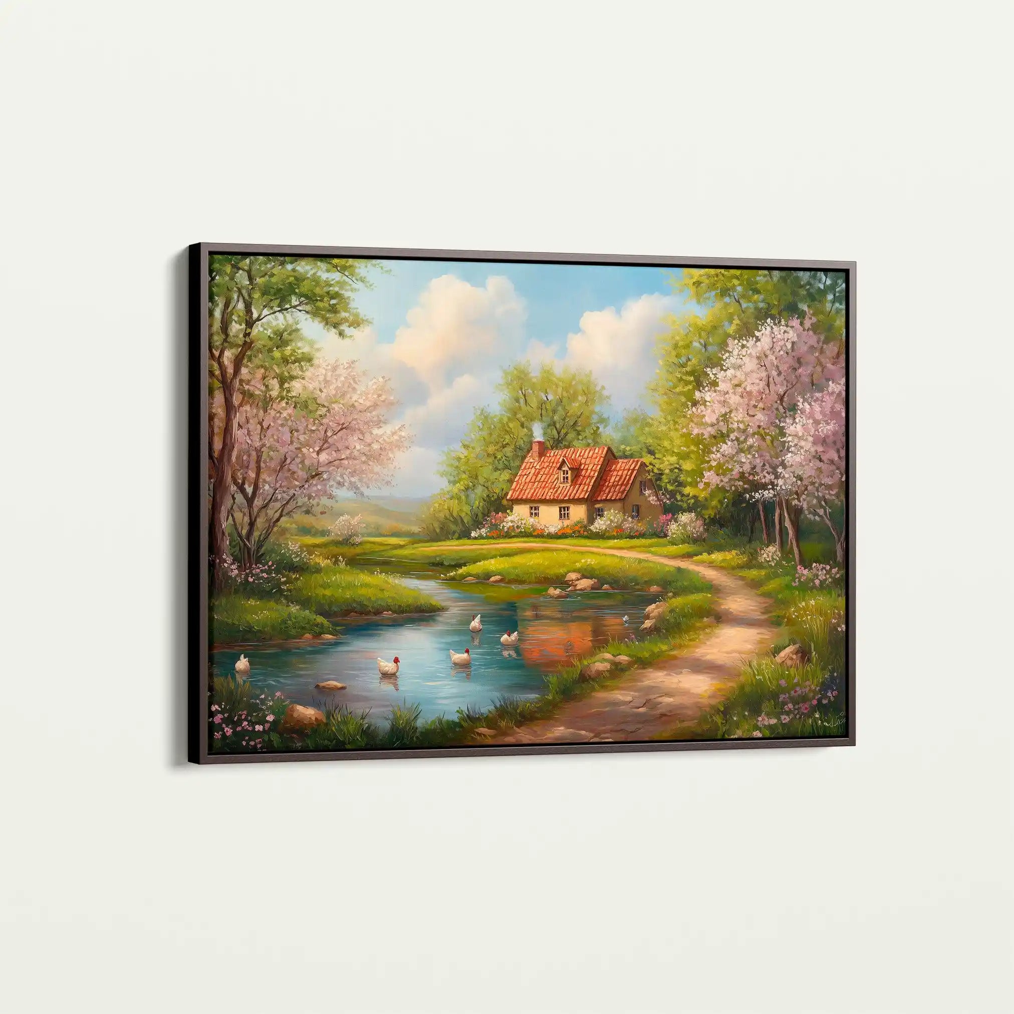 Landscape 484 Canvas Art 90 x 60 cm / Stretched on hidden frame