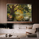 Landscape 485 Canvas Art 90 x 60 cm / Stretched on hidden frame