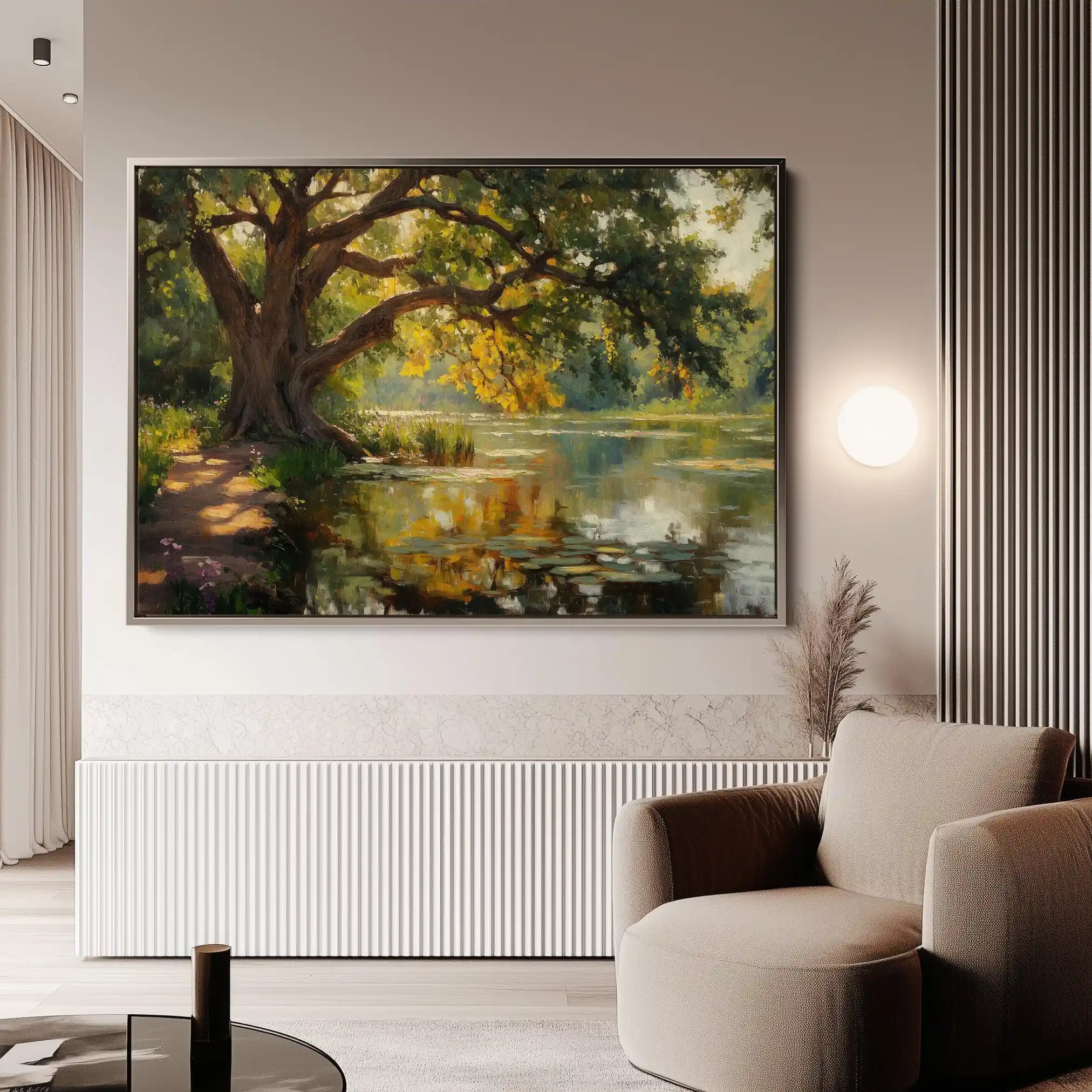 Landscape 485 Canvas Art 90 x 60 cm / Stretched on hidden frame