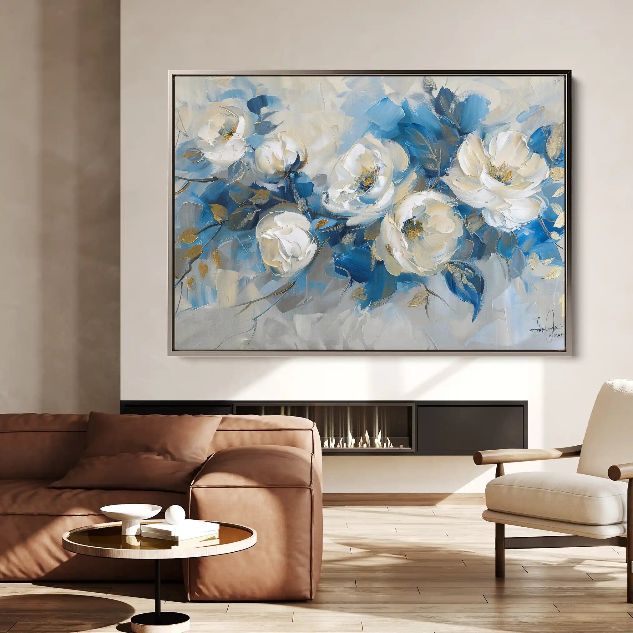 Floral Canvas Wall Art WAD486-F 90 x 60 cm / Stretched on hidden frame
