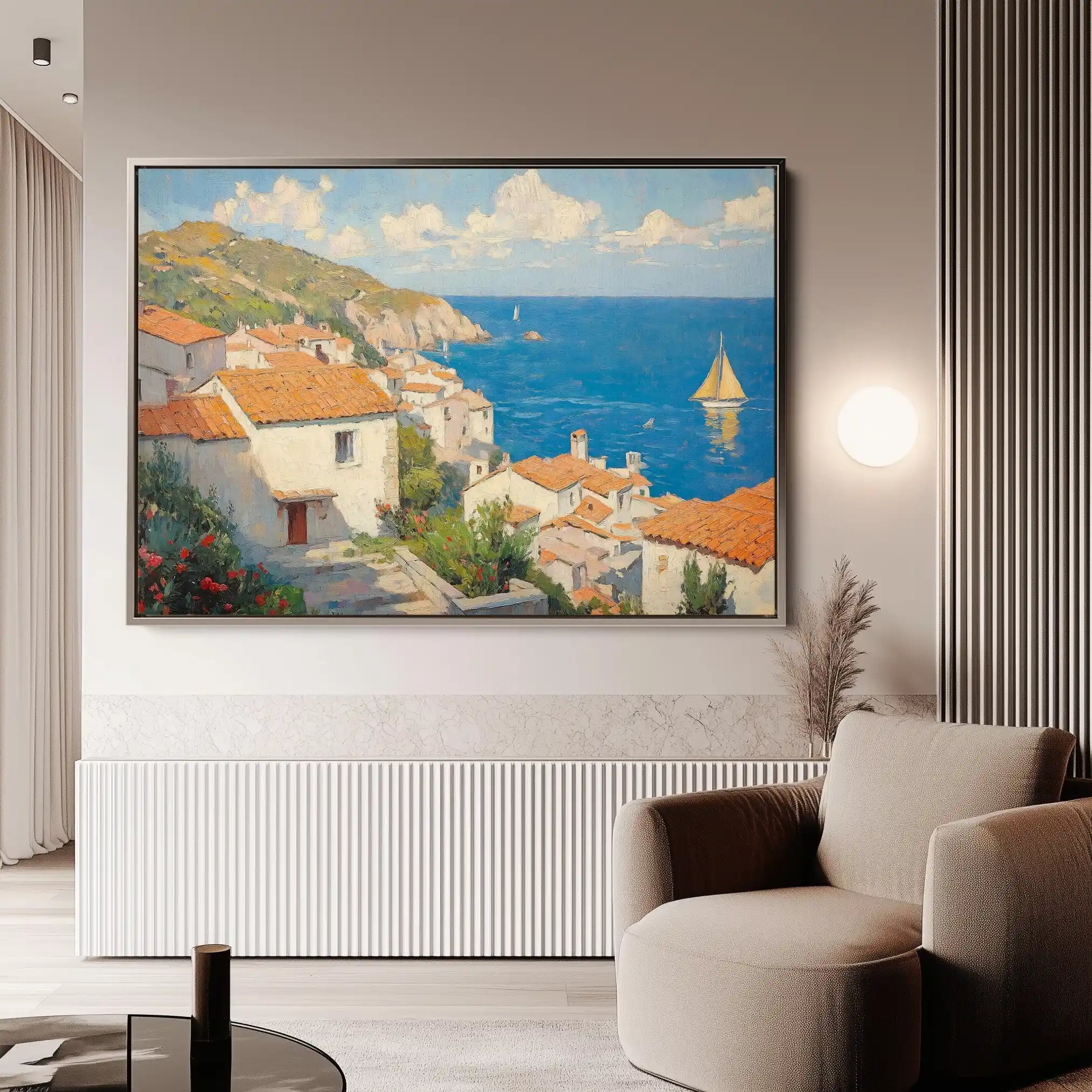 Landscape 486 Canvas Art 90 x 60 cm / Stretched on hidden frame
