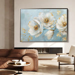 Floral Canvas Wall Art WAD487-F 90 x 60 cm / Stretched on hidden frame