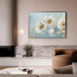 Floral Canvas Wall Art WAD487-F 90 x 60 cm / Stretched on hidden frame