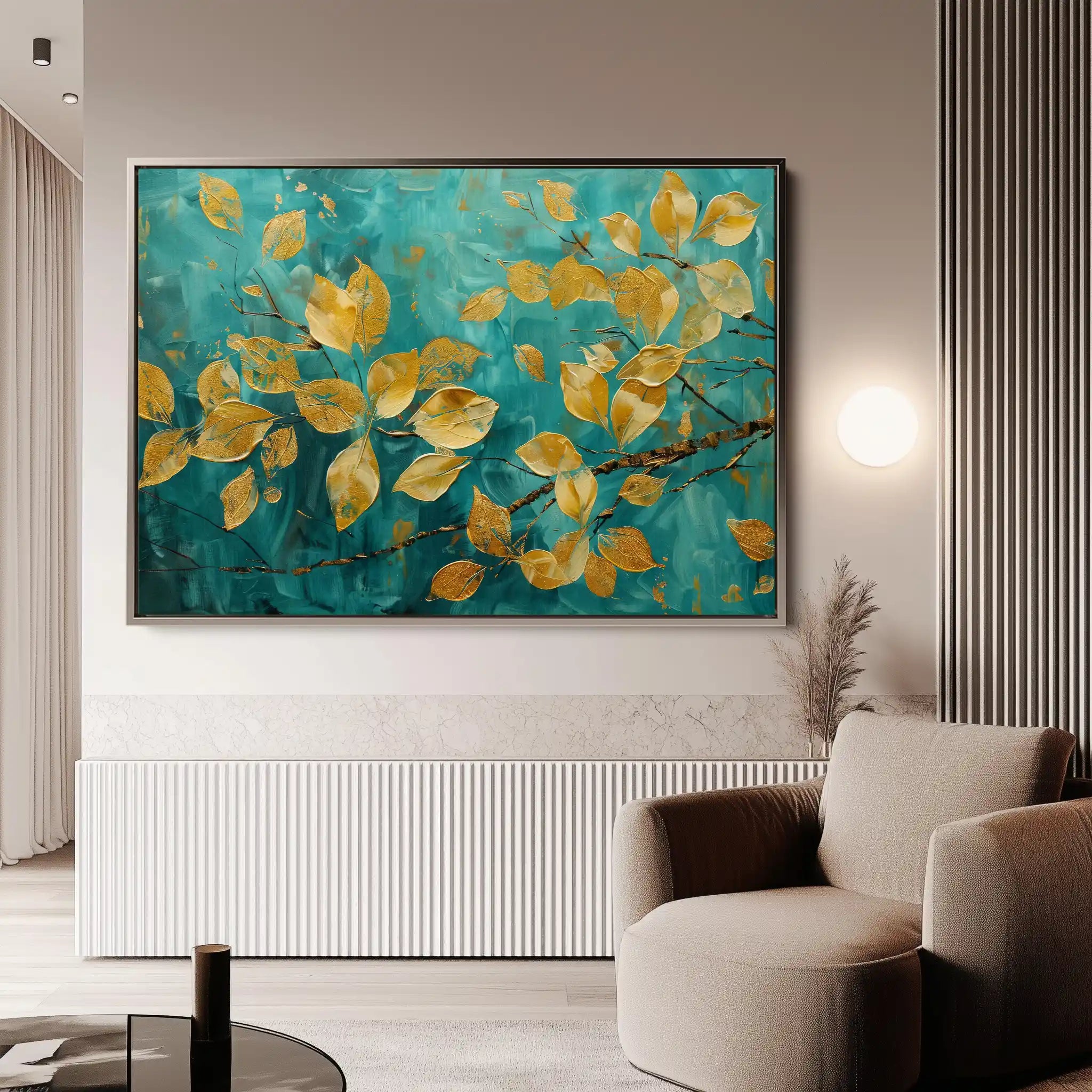 Floral Canvas Wall Art WAD488-F 90 x 60 cm / Stretched on hidden frame