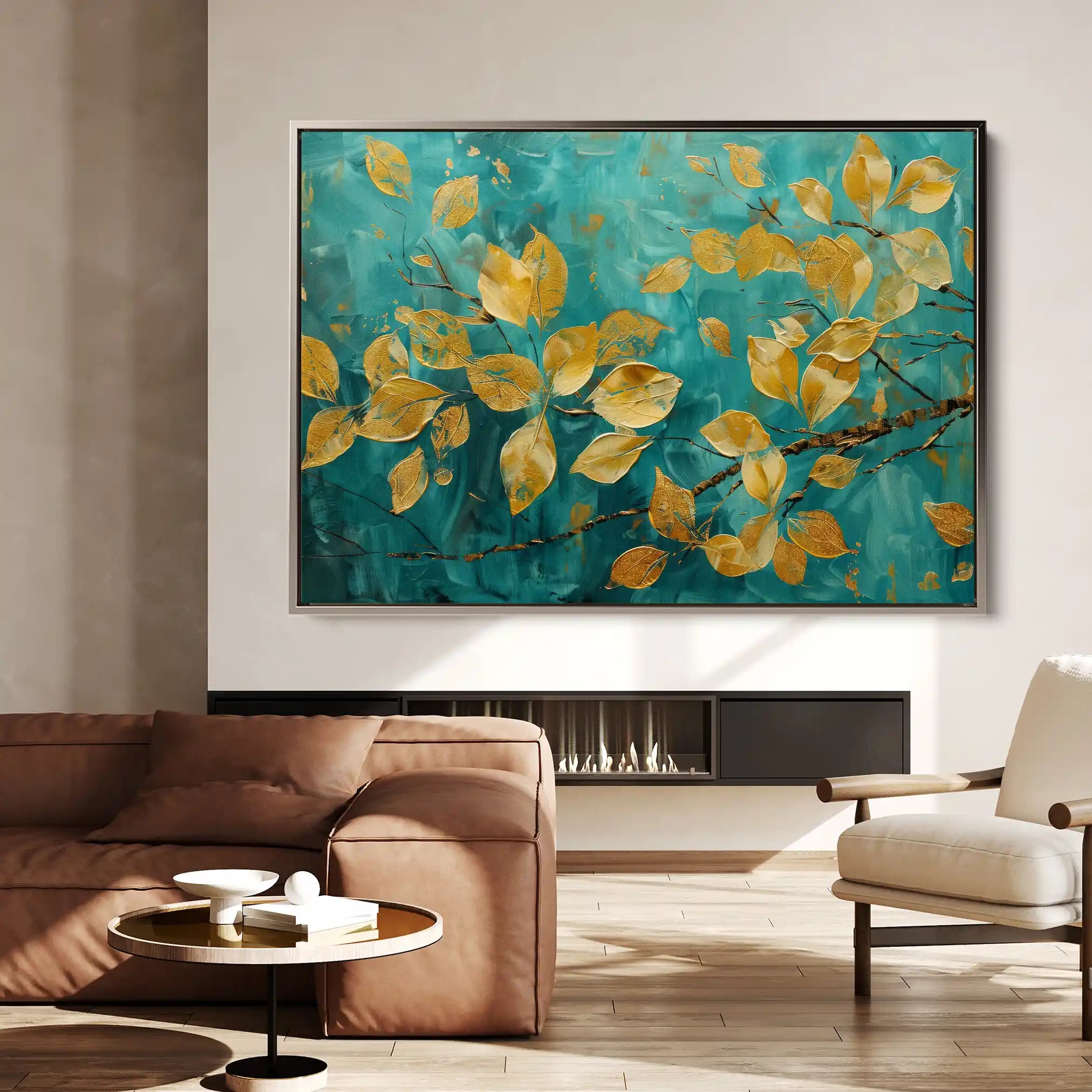 Floral Canvas Wall Art WAD488-F 90 x 60 cm / Stretched on hidden frame