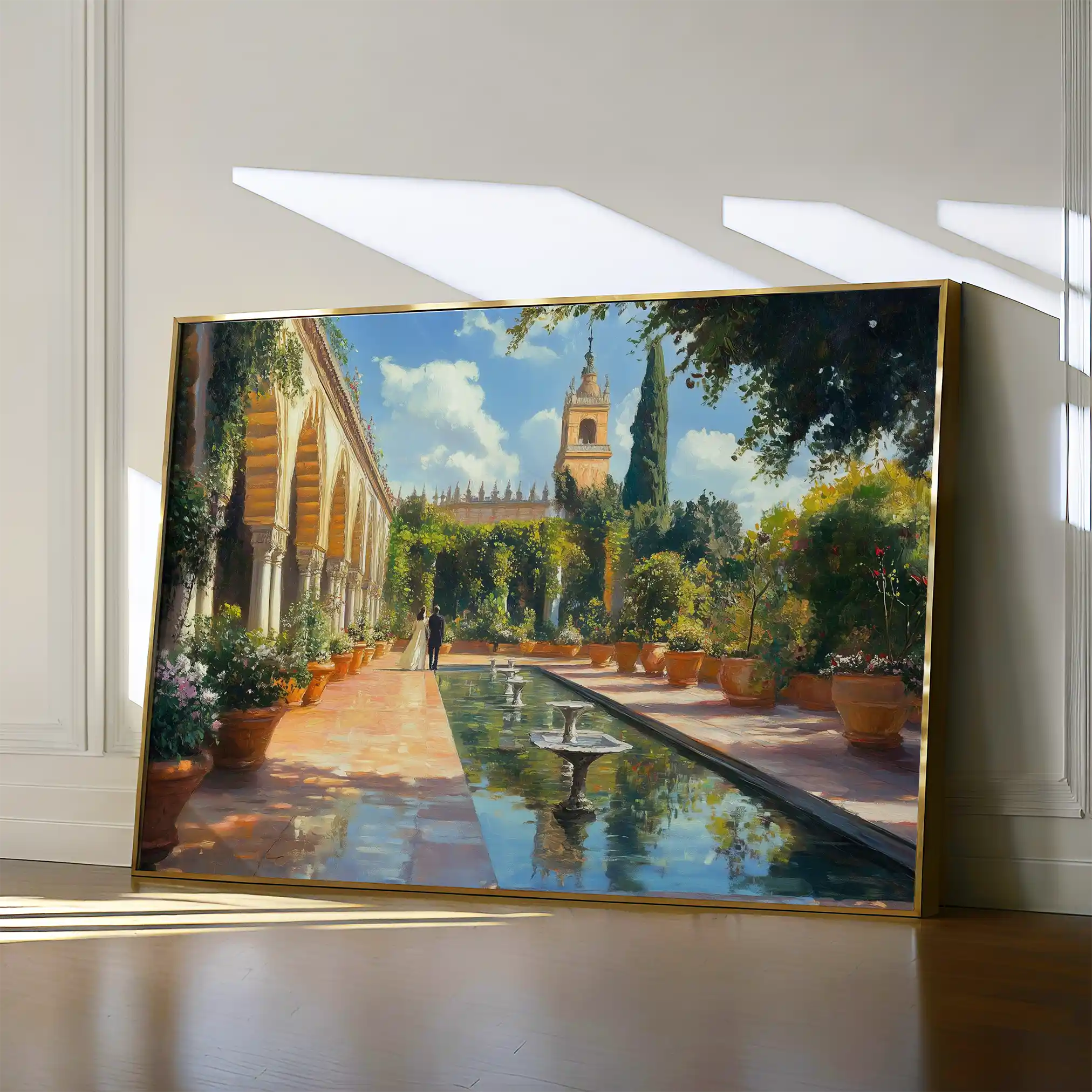 Landscape 488 Canvas Art 90 x 60 cm / Stretched on hidden frame