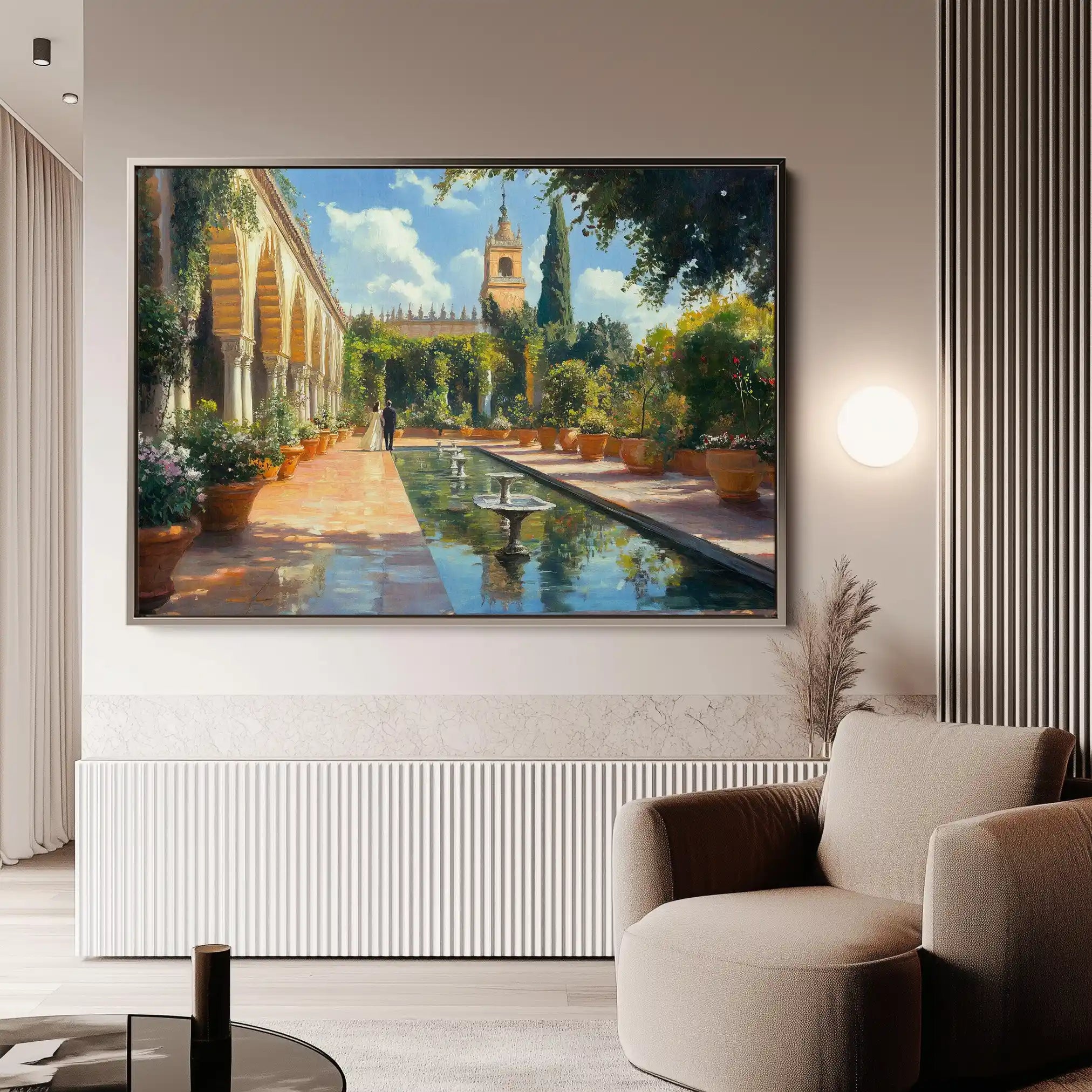 Landscape 488 Canvas Art 90 x 60 cm / Stretched on hidden frame